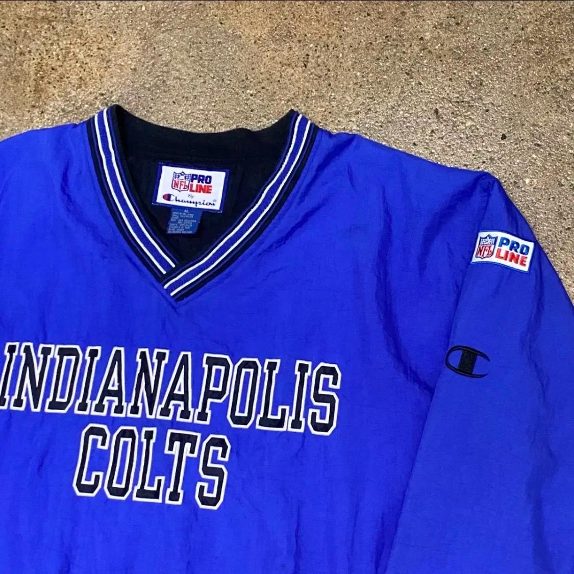 [20%세일] 레어 90s 미국 빈티지 챔피언 NFL 콜트 풀오버 바람막이 4