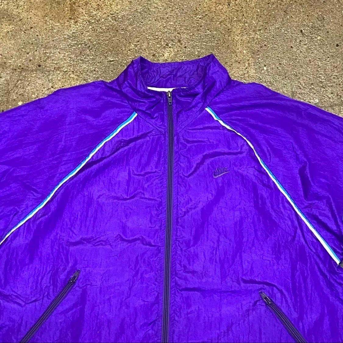 [20%세일] 레어 80s Made in USA 빈티지 나이키 퍼플 바람막이 3