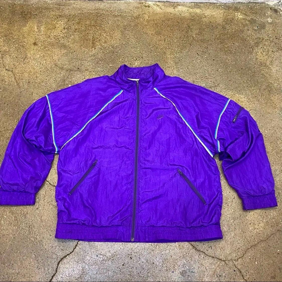 [20%세일] 레어 80s Made in USA 빈티지 나이키 퍼플 바람막이 2