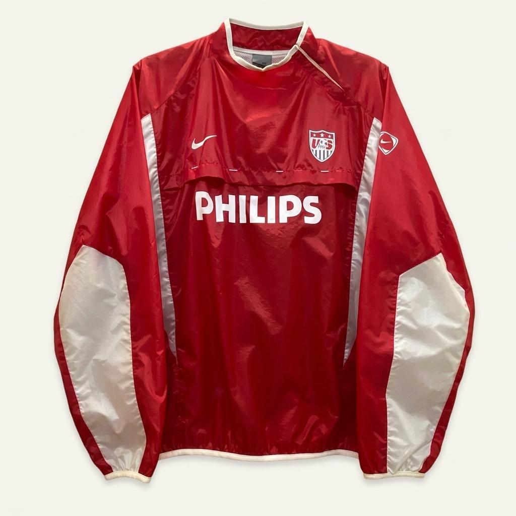 [10%세일] 2002년 나이키 USA 축구국대 선수용 하이드로탑 바람막이 1