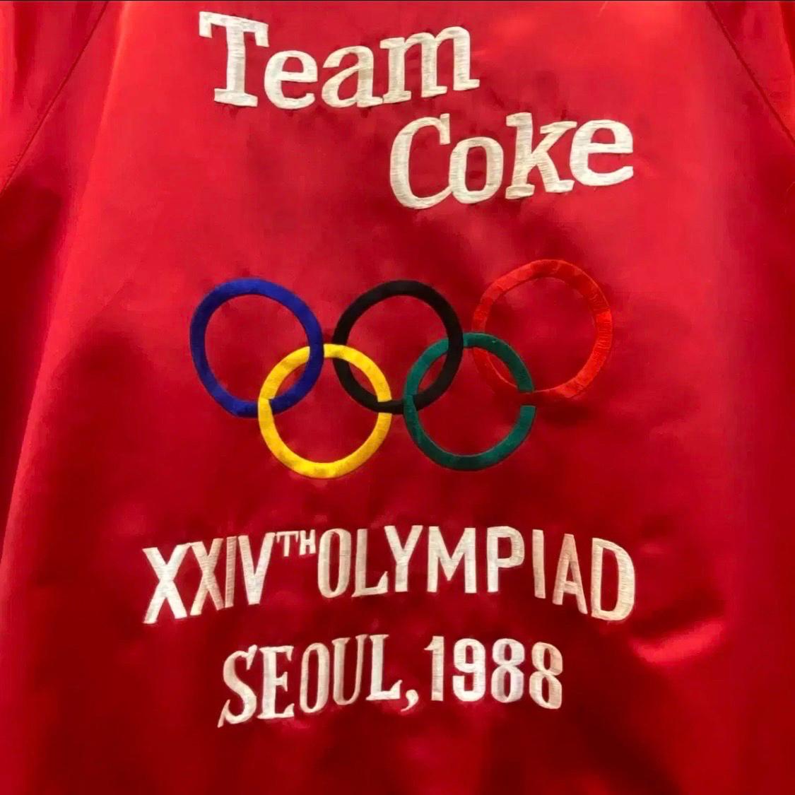 레어 1988년 서울올림픽 팀코카콜라 사틴 자켓 3