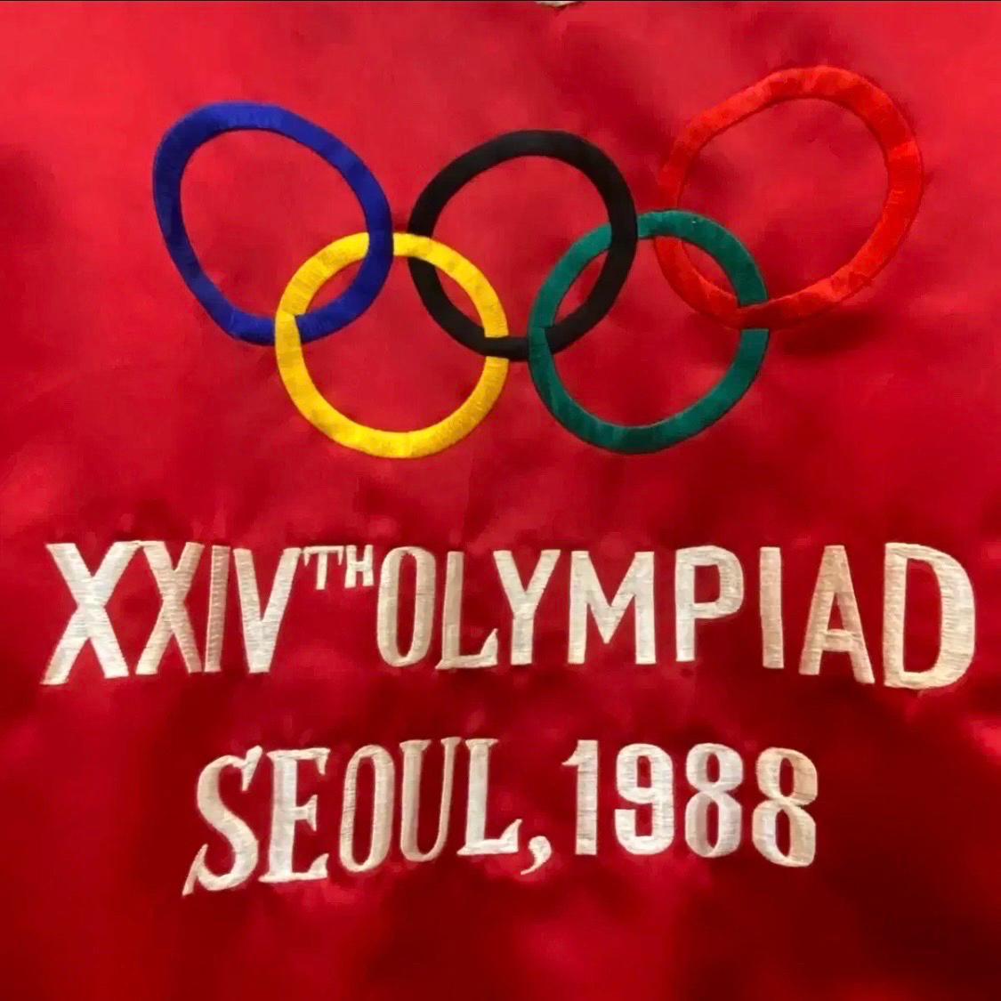 레어 1988년 서울올림픽 팀코카콜라 사틴 자켓 4