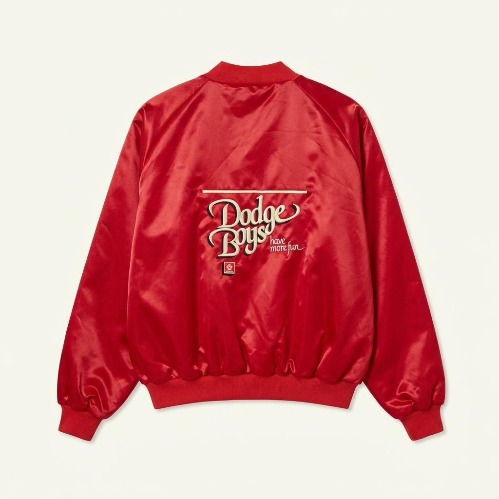 [20%세일] 새상품급 90s Made in USA 닷지보이스 사틴 자켓 1