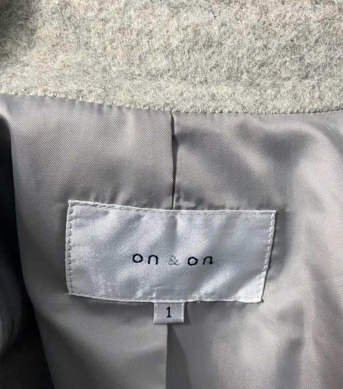 온앤온(ON&ON)양모100% 멜란지 하프코트 8