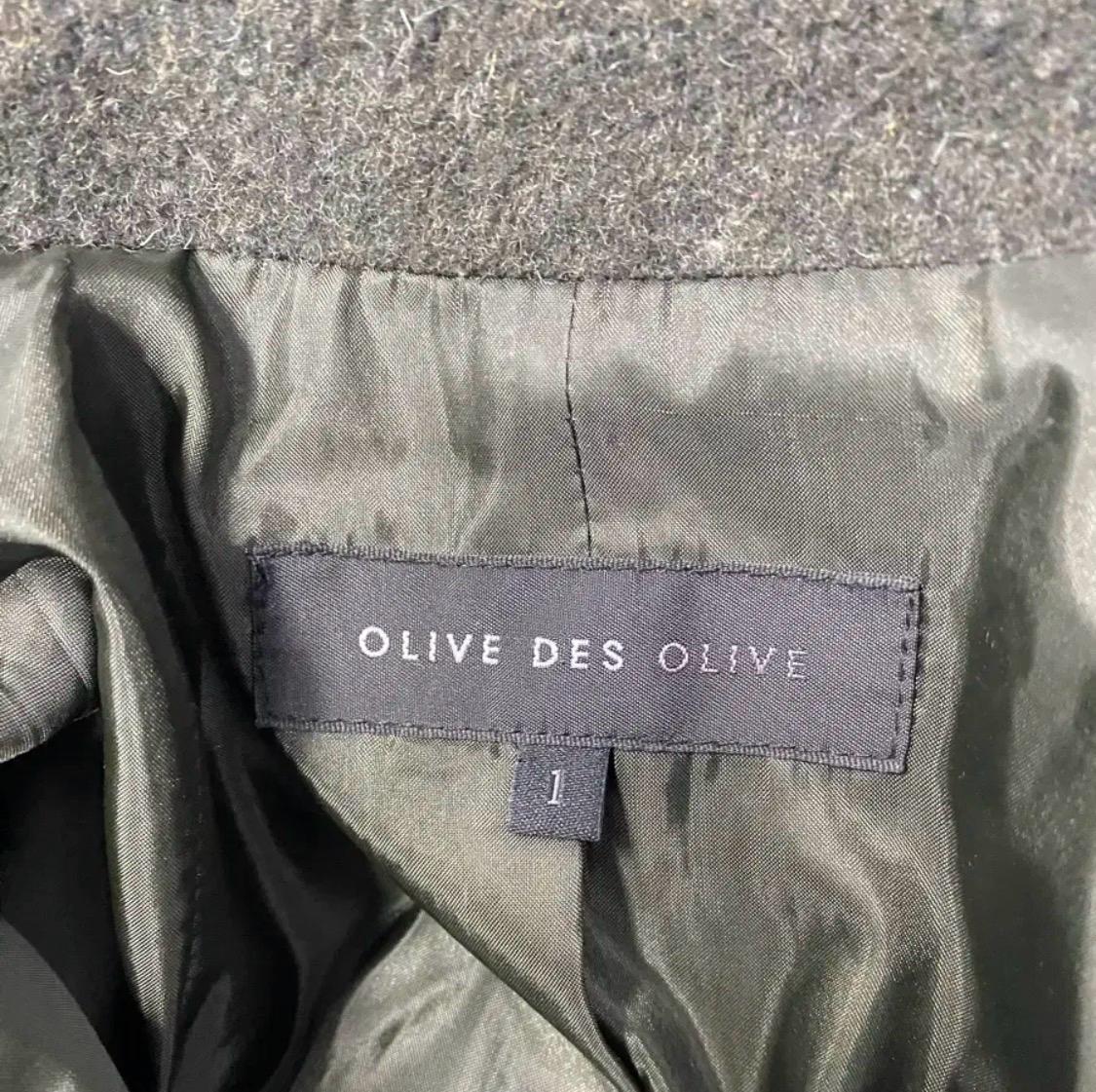 올리브데올리브 양모 혼방 오버핏 코트 9