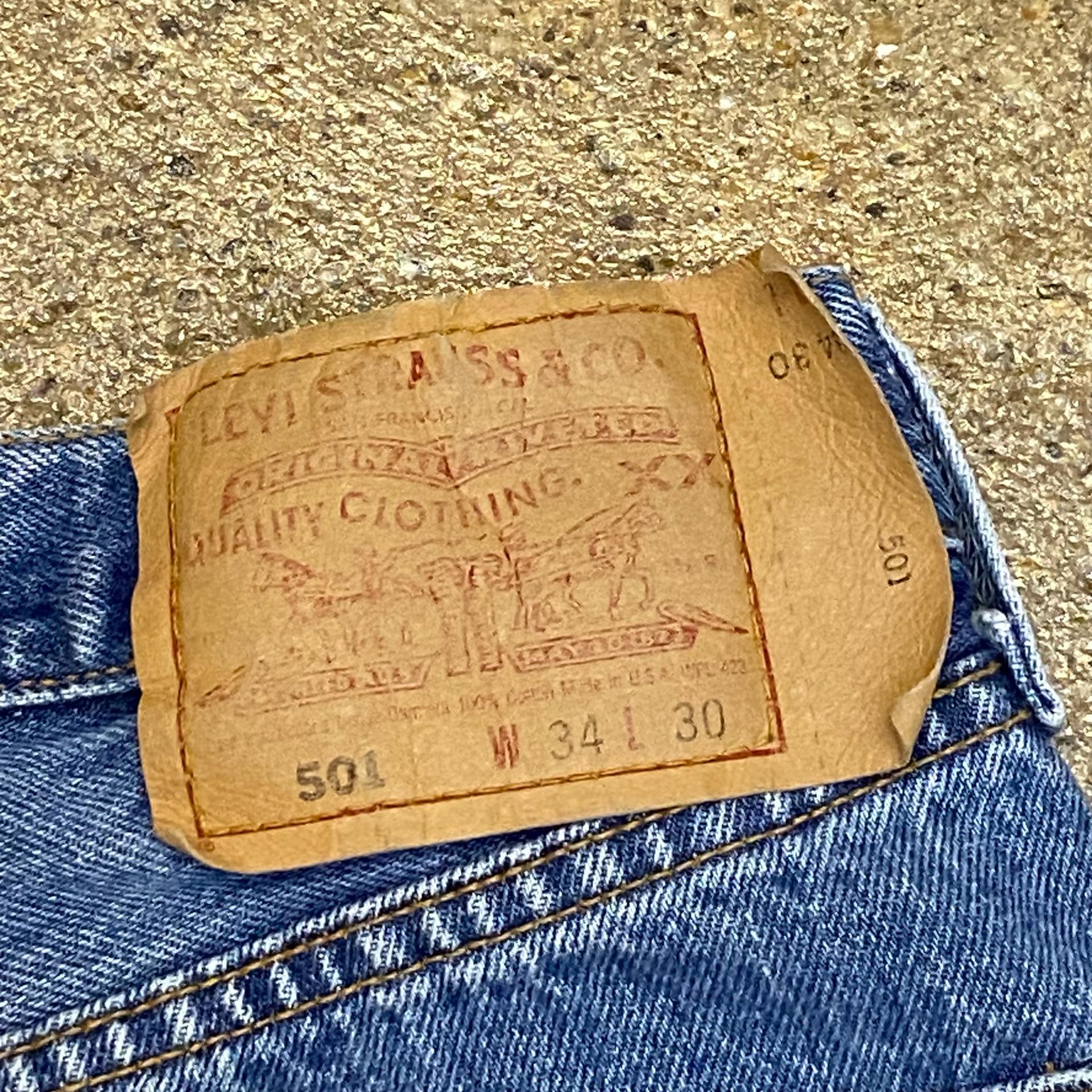 90s Made in USA 빈티지 리바이스 501 청바지 8
