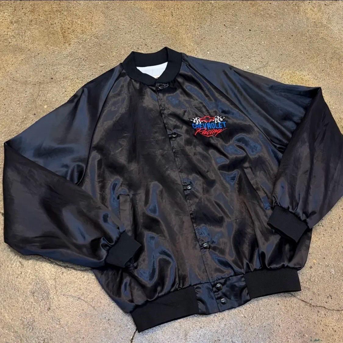[20%세일] 90s Made in USA 빈티지 쉐보레 사틴 자켓 바람막이 5