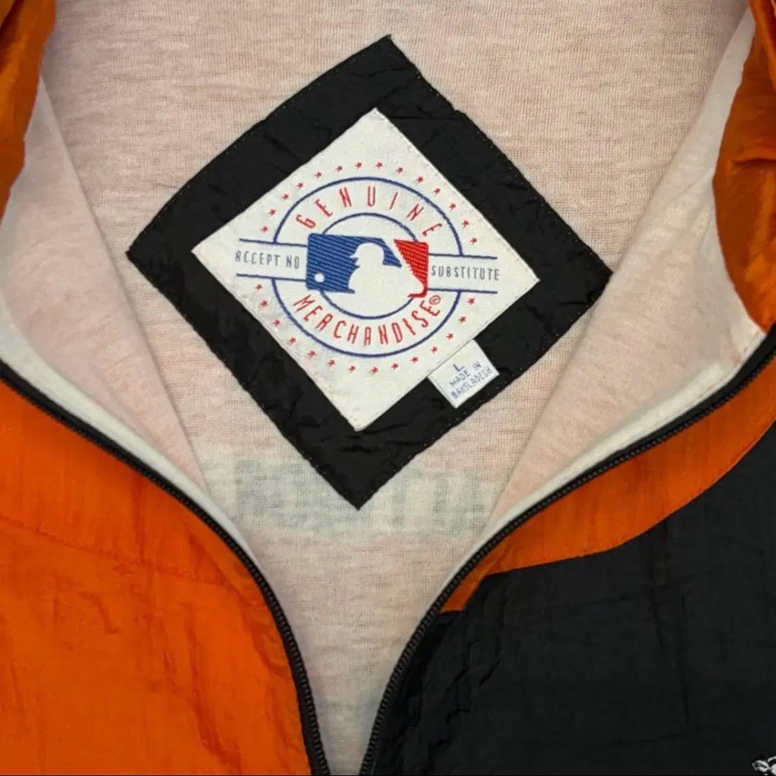[30%세일]) 레어 90s 미국 빈티지 제뉴언머천다이즈 MLB 볼티모어 바람막이 4