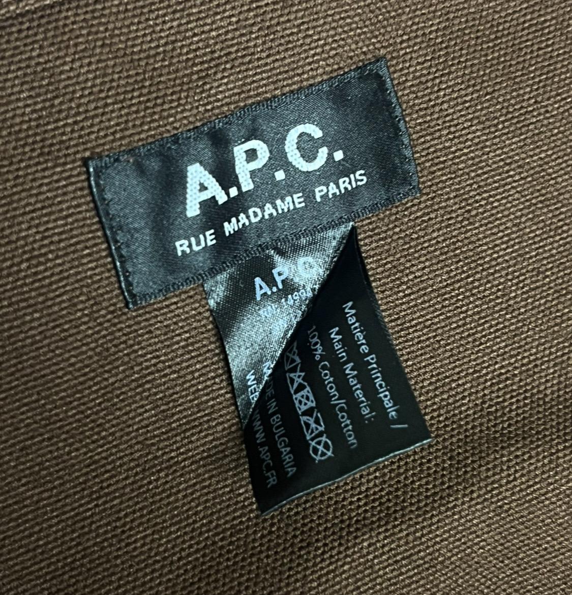 A.P.C. 브라운 캔버스 토드백 4