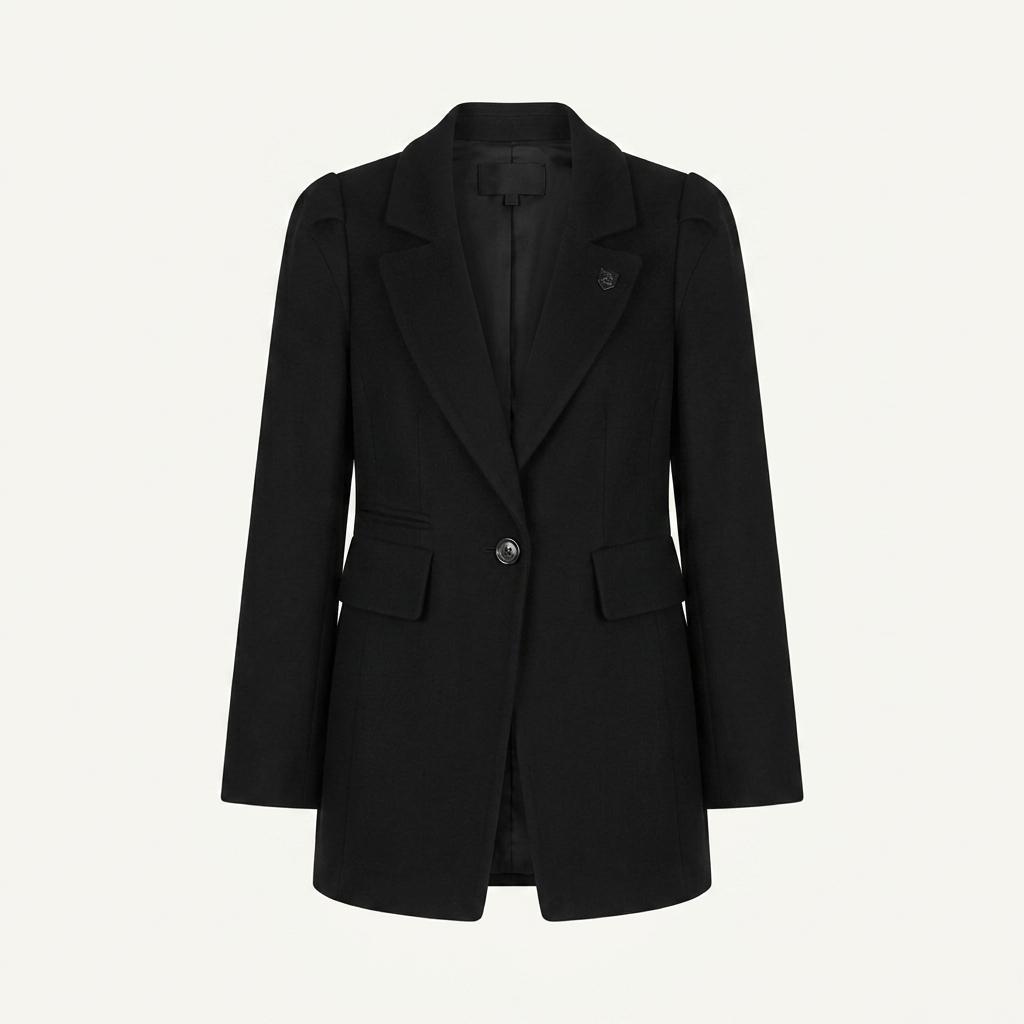 질스튜어트 앙고라울 블랙 코트 S 1