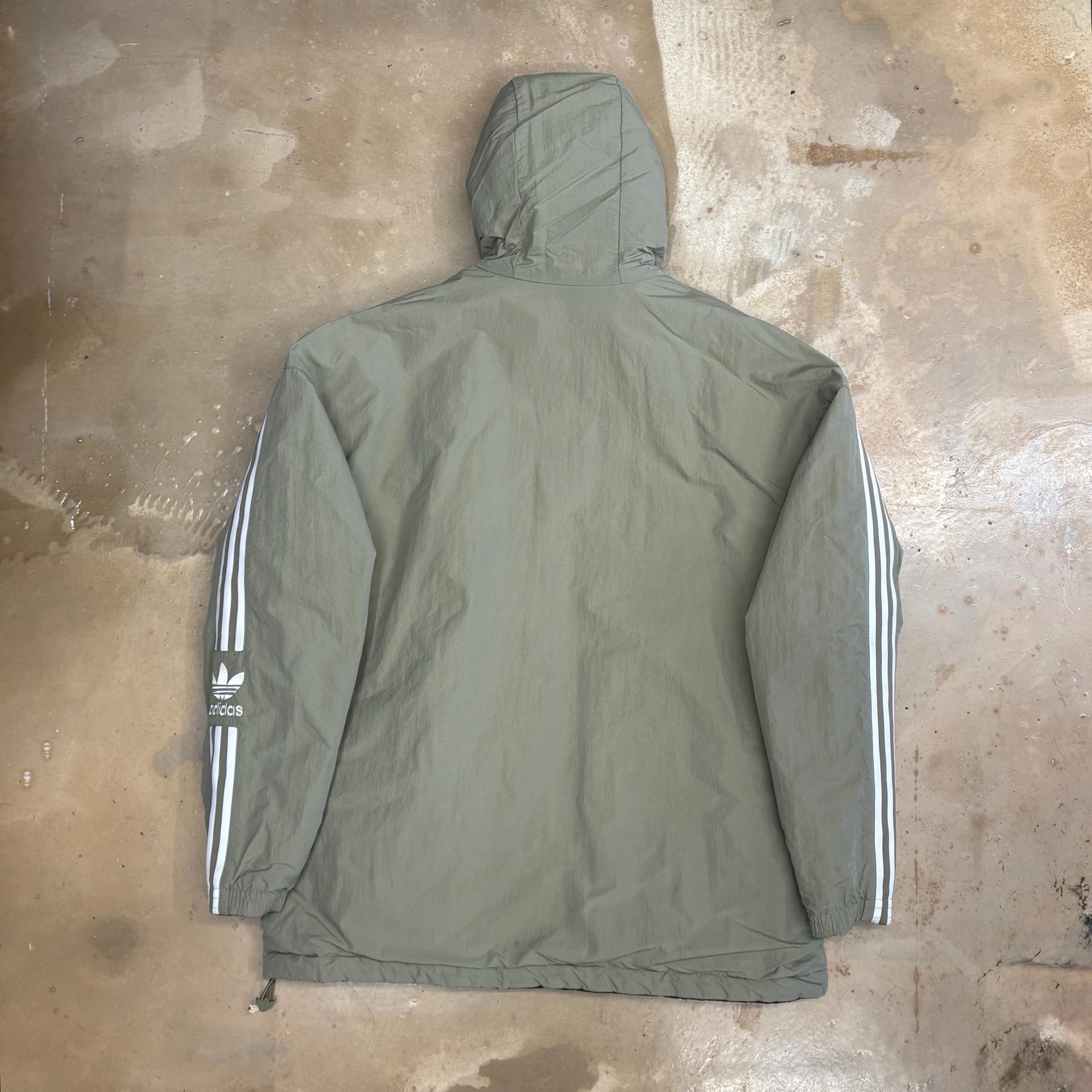 4XL 아디다스 삼선라인 리버서블 올리브 패딩 4