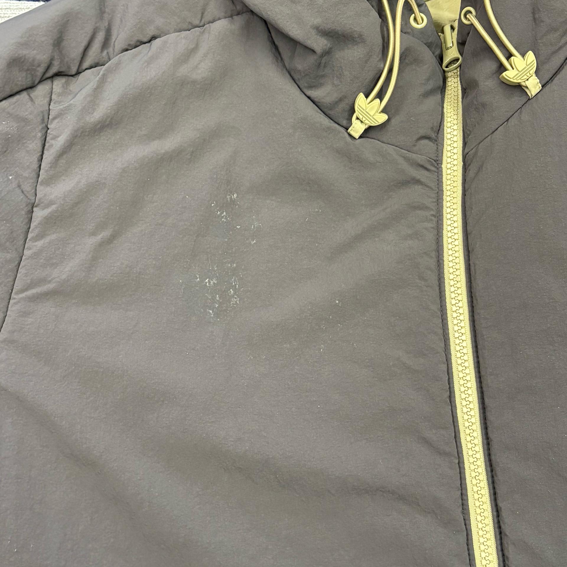 4XL 아디다스 삼선라인 리버서블 올리브 패딩 8