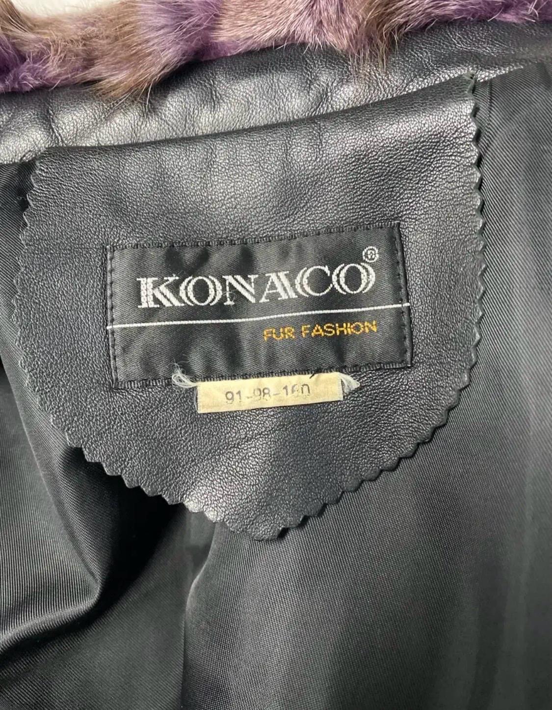 KONACO폭스퍼 천연양가죽 자켓 퍼플 8