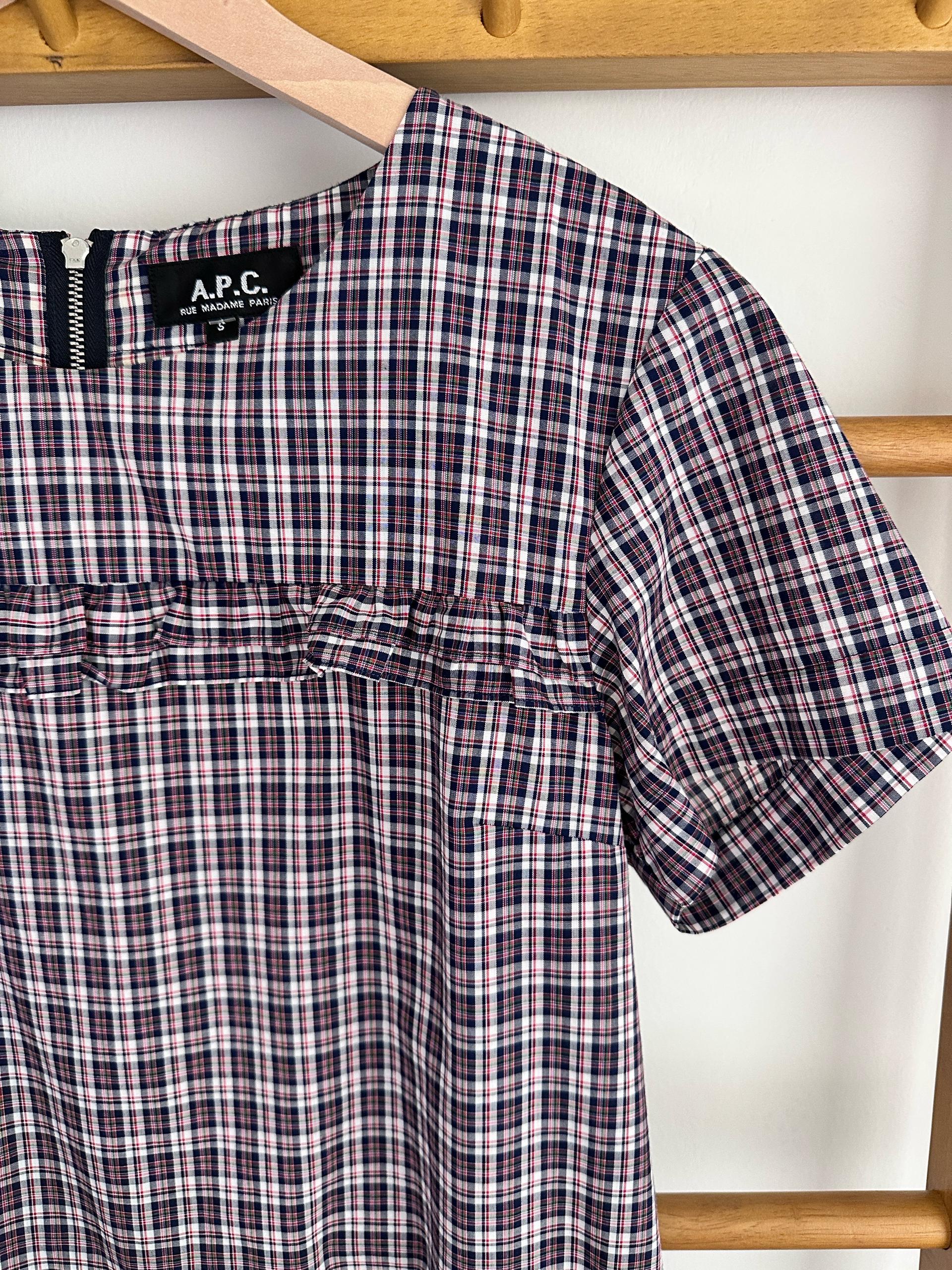 A.P.C 체크 원피스(사이즈-s) 4