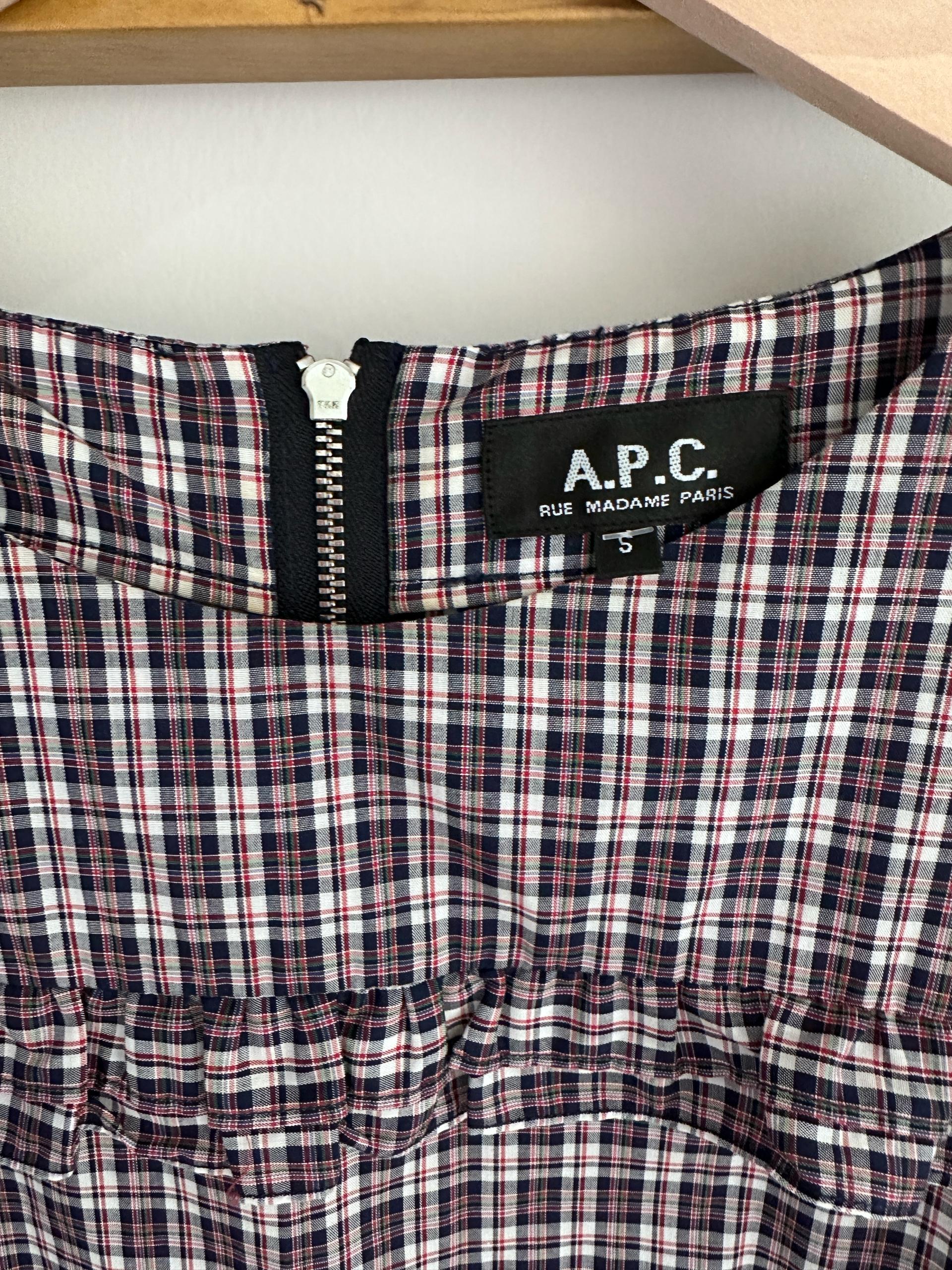 A.P.C 체크 원피스(사이즈-s) 5