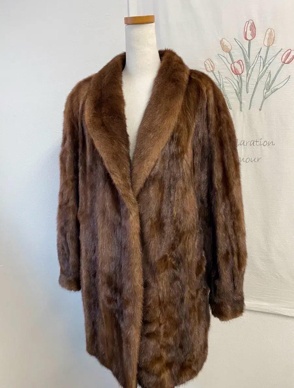 진도모피 고급 사가밍크 코트 4
