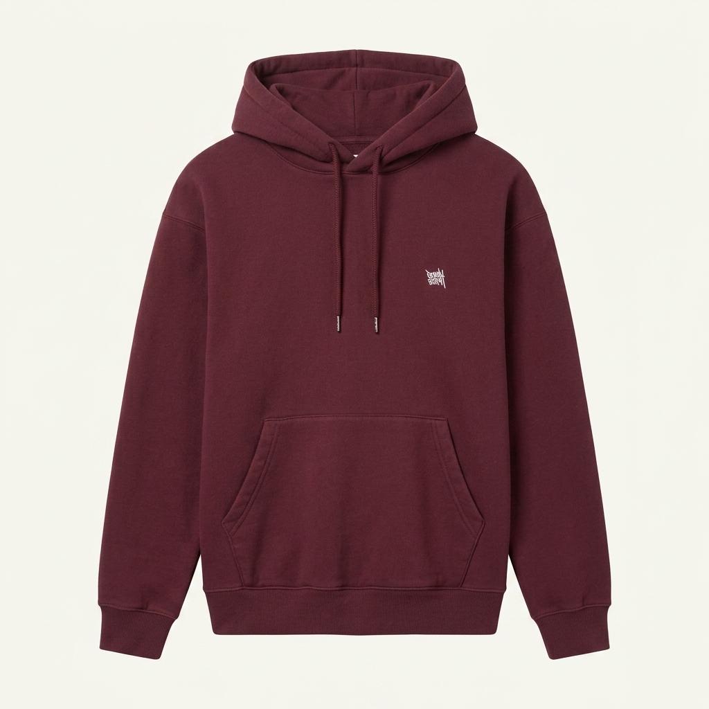 브라운브레스 TAG OG HOODIE - BURGUNDY 1
