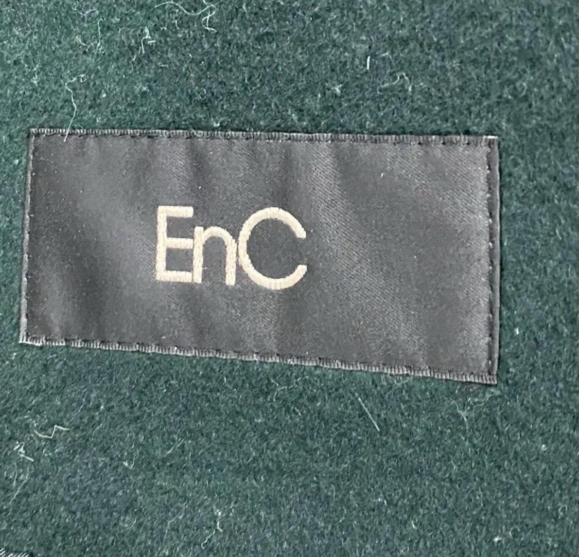 2회착용-이엔씨(ENC)다크그린 울 롱코트 9