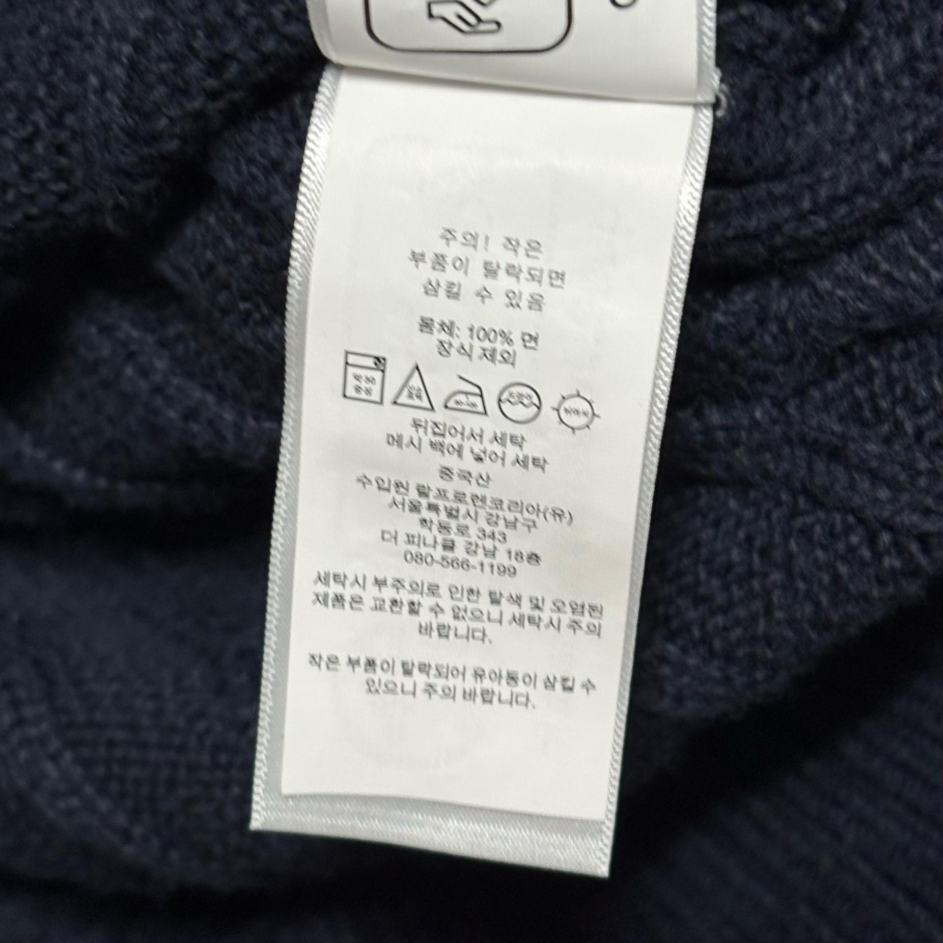 S 폴로랄프로렌 코튼 케이블 라운드넥 네이비 니트 6