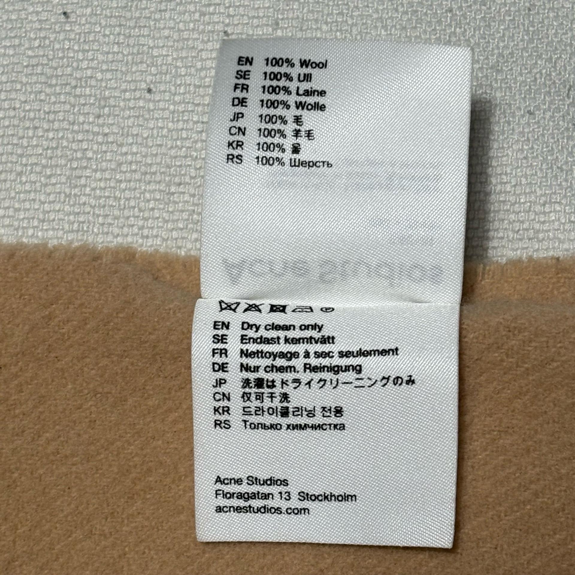 Acne Studios 100% 울 베이지 머플러 4