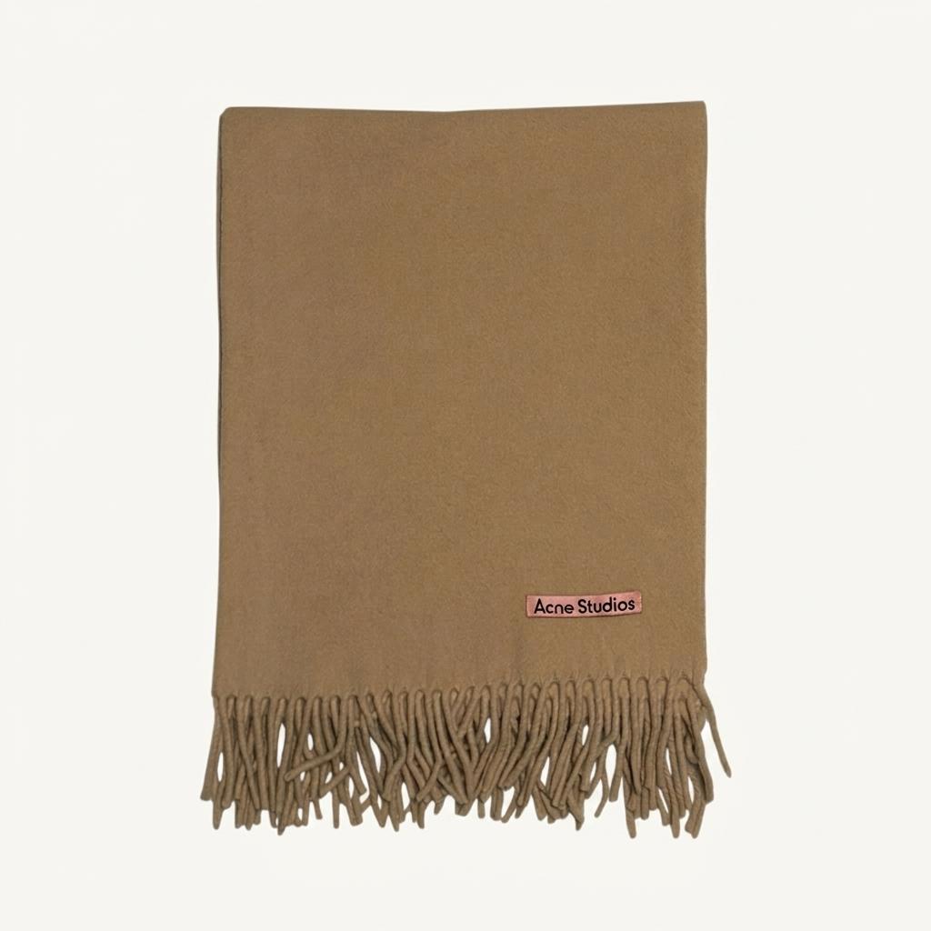 Acne Studios 100% 울 베이지 머플러 1