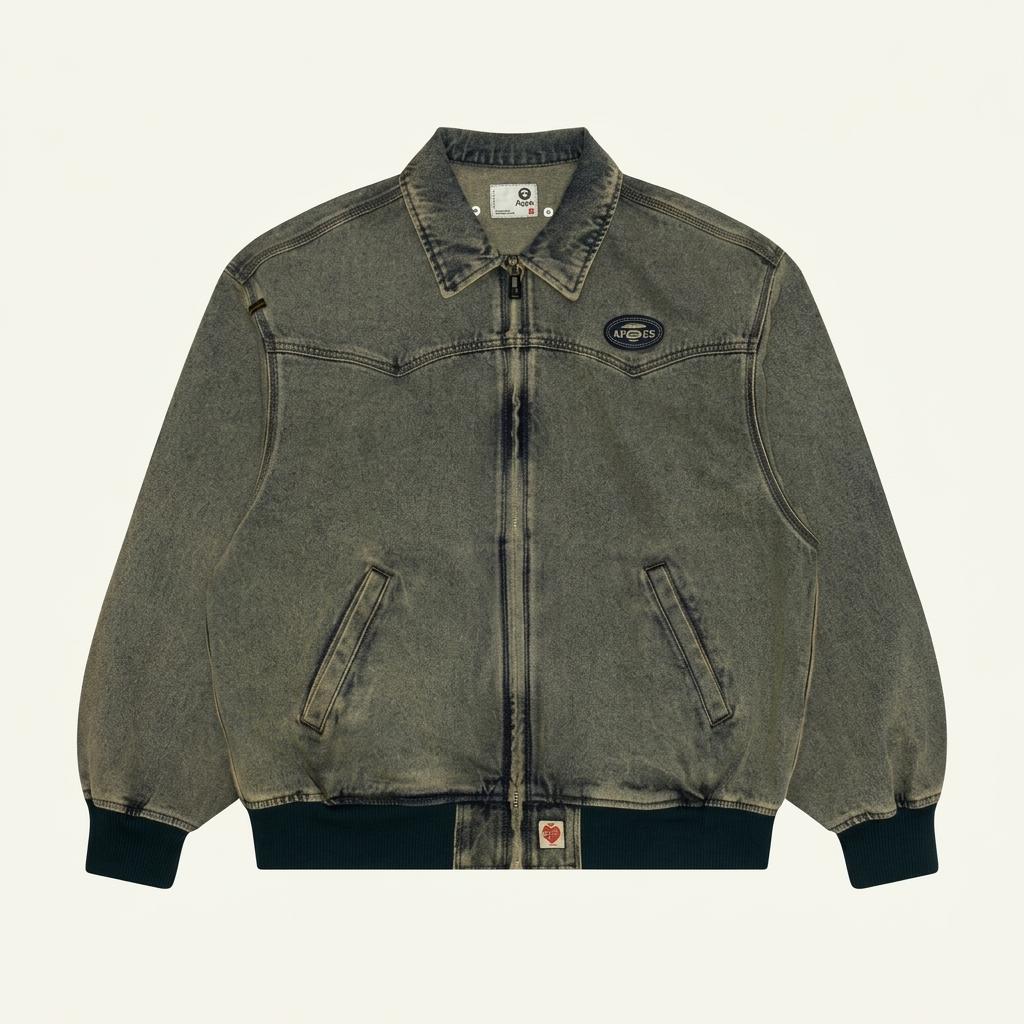 AAPE 데님 워싱 셋업 L 1