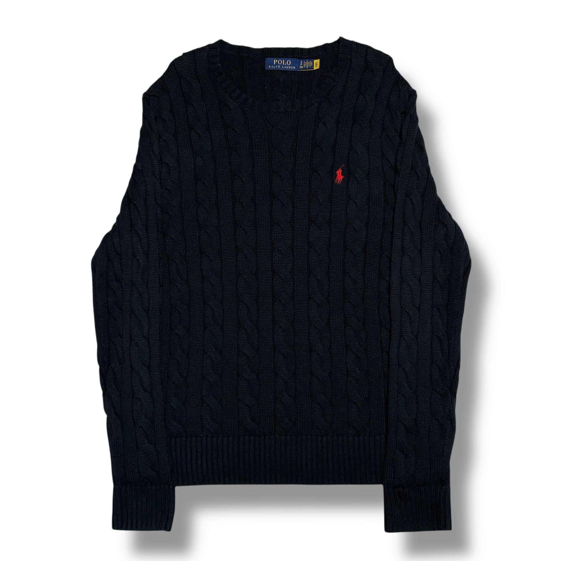 Polo Ralph Lauren 코튼 케이블 라운드넥 네이비 니트 2