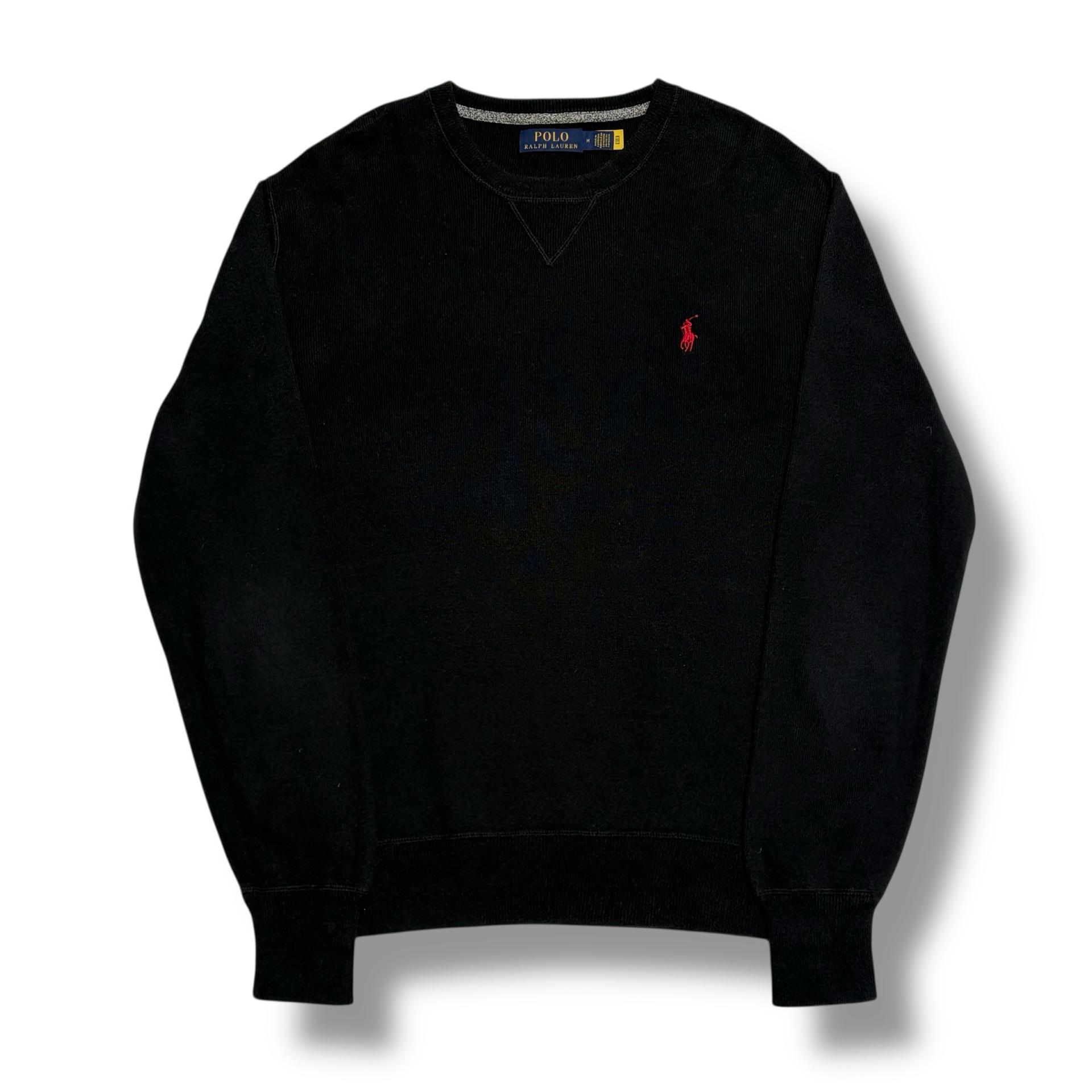 Polo Ralph Lauren 코튼 라운드넥 블랙 니트 2