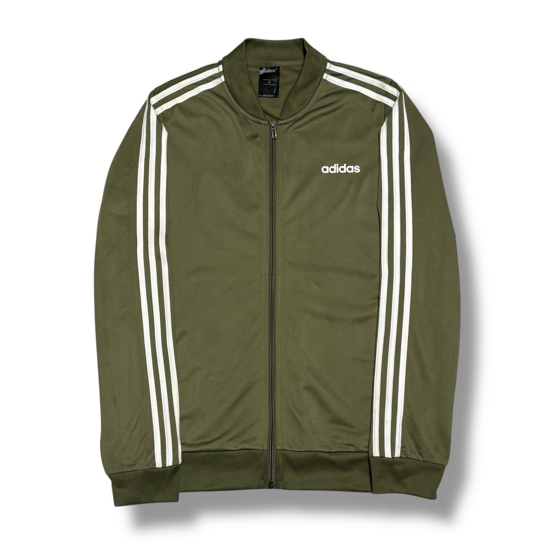 Adidas 올리브 로고 레터링 트랙탑 져지 2