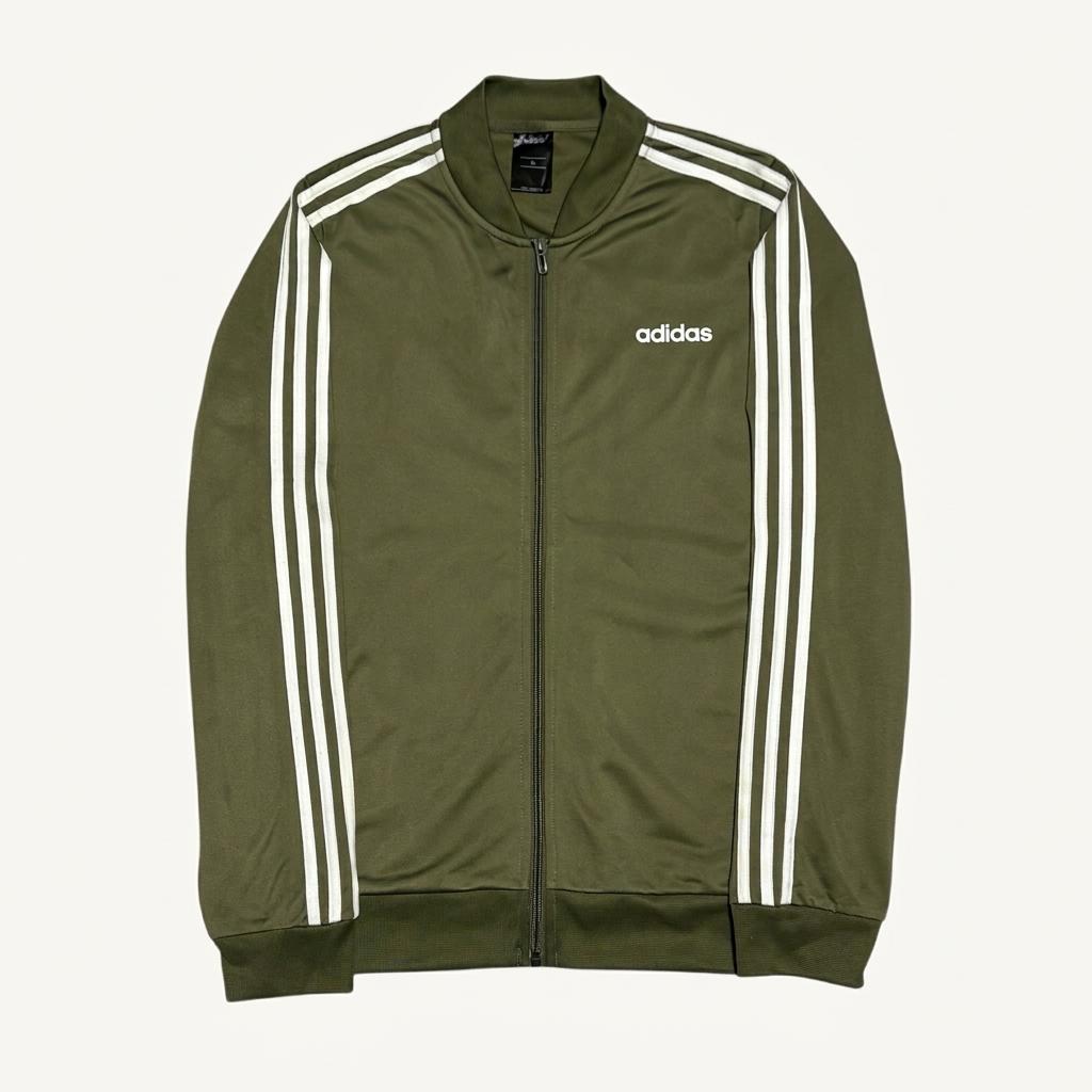 Adidas 올리브 로고 레터링 트랙탑 져지 1