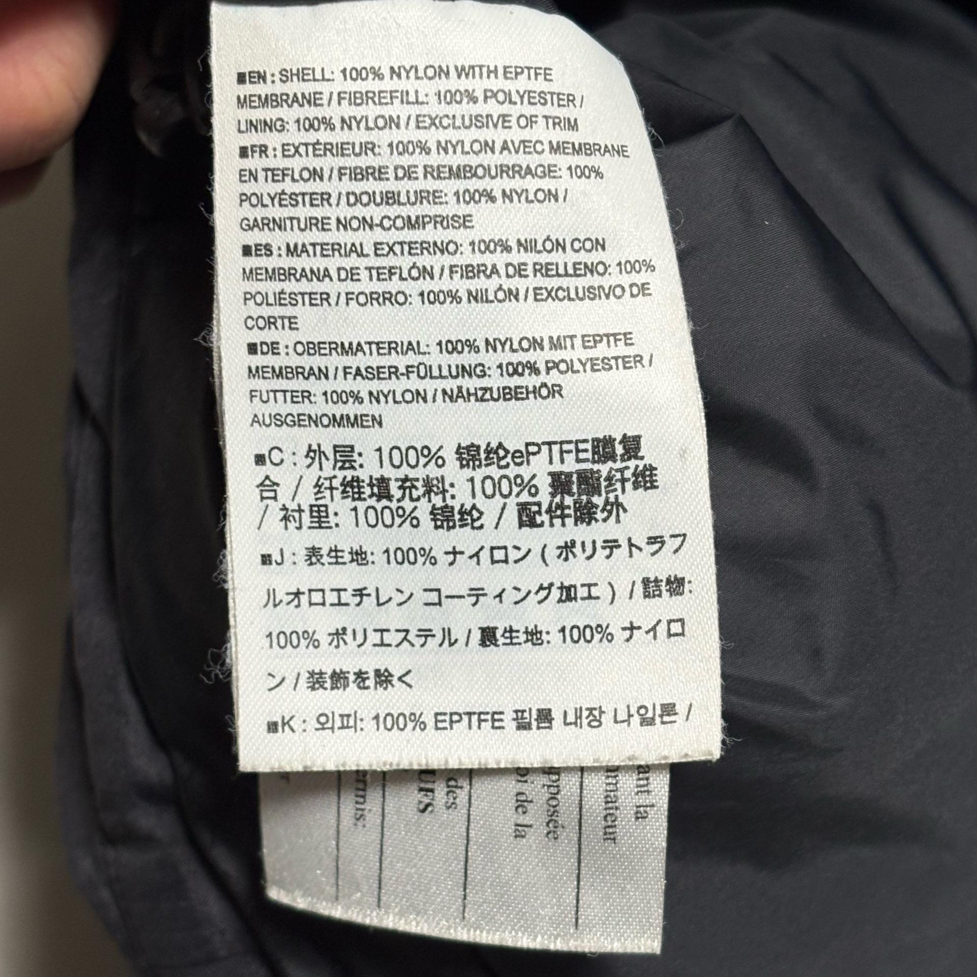 Arc'teryx 정품 알파 SV 고어텍스 블랙 패딩 6