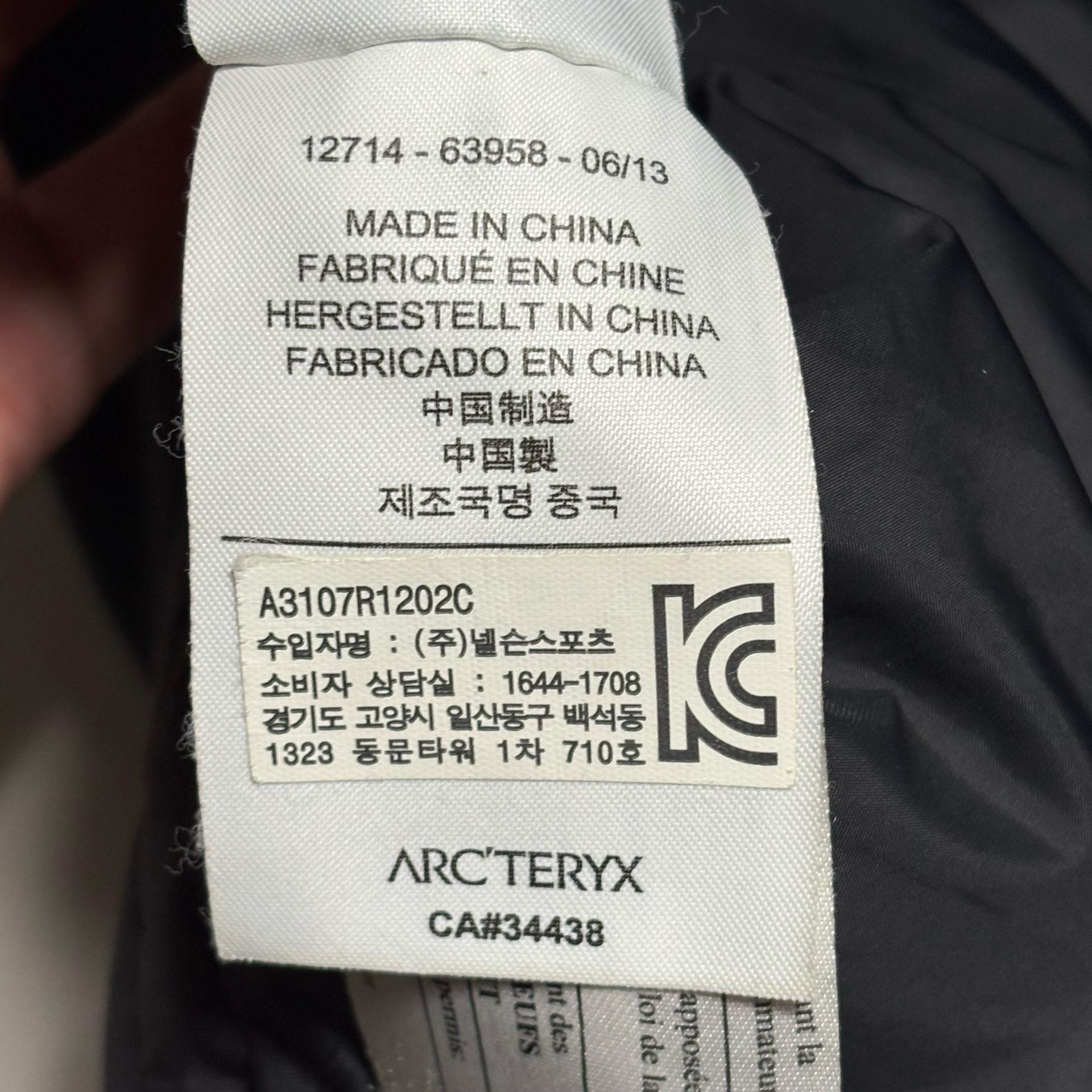 Arc'teryx 정품 알파 SV 고어텍스 블랙 패딩 7