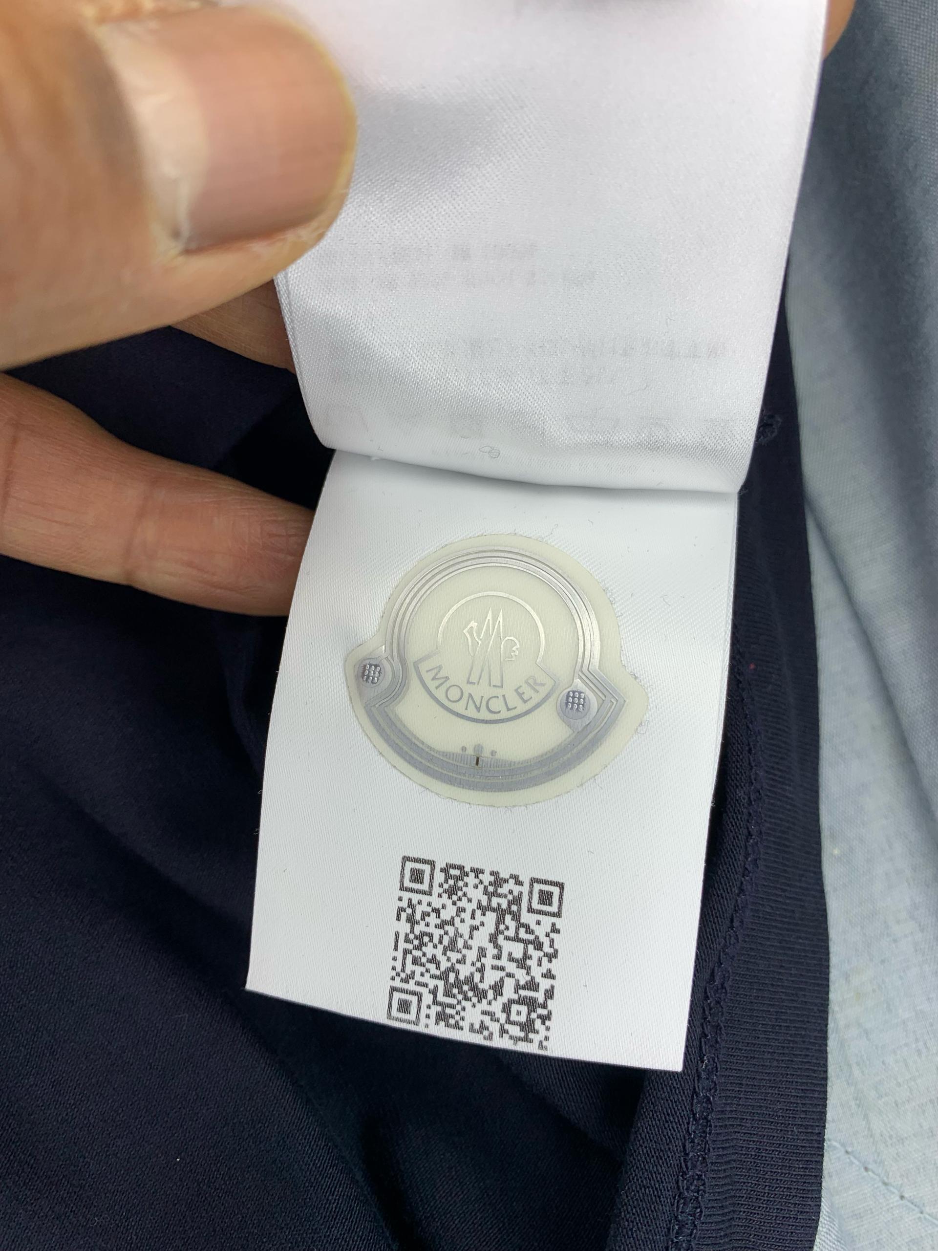 (Moncler) 몽클레어 삼색 반팔 슬림핏 티셔츠 (네이비 색상)(m) 7