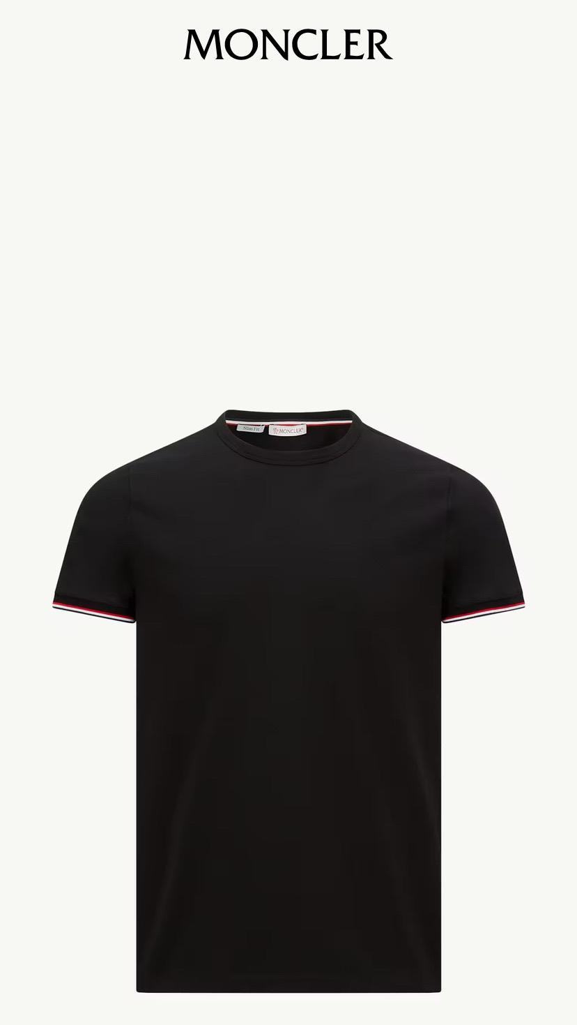 (Moncler) 몽클레어 삼색 반팔 슬림핏 티셔츠 (네이비 색상)(m) 9