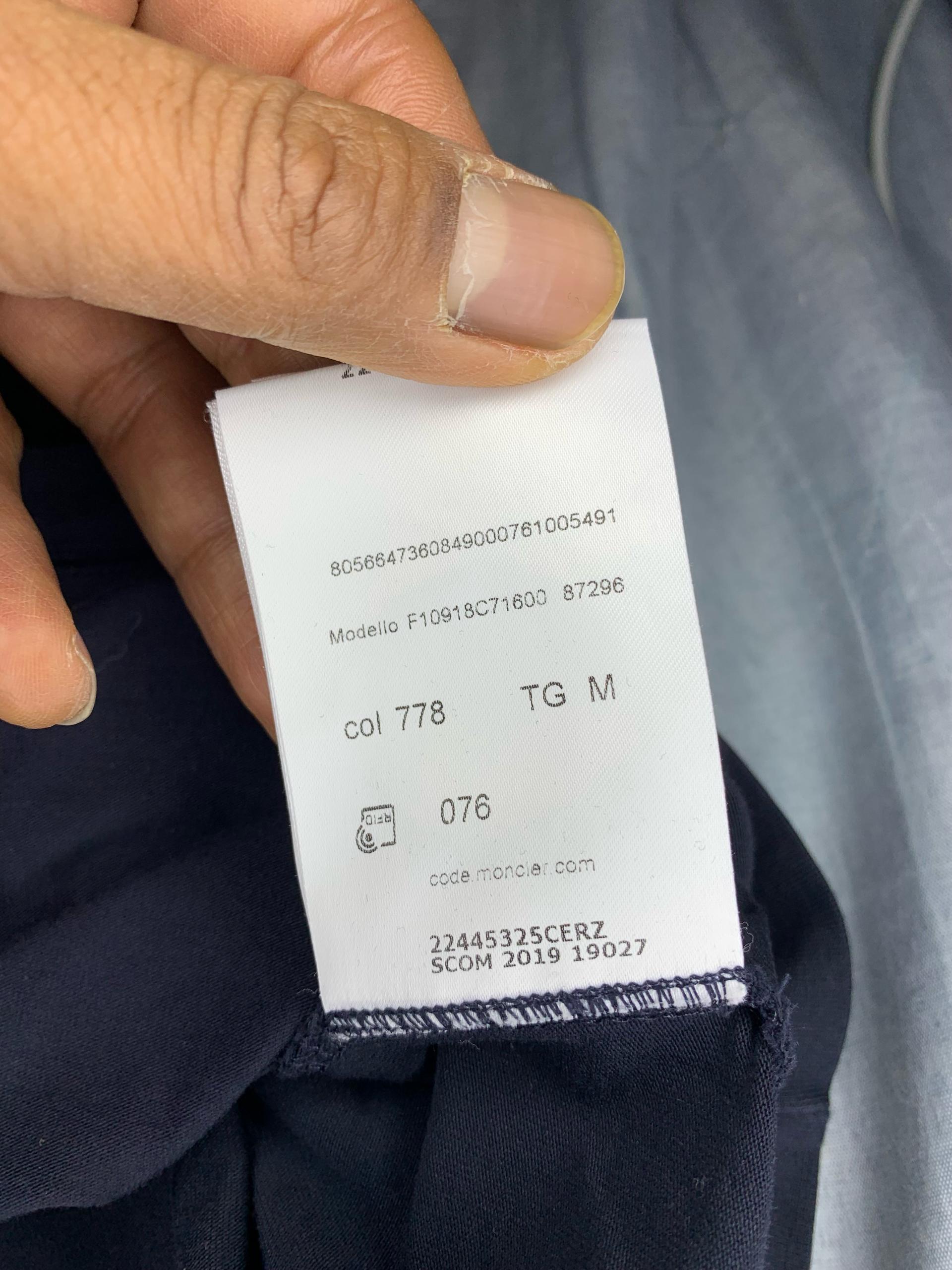 (Moncler) 몽클레어 삼색 반팔 슬림핏 티셔츠 (네이비 색상)(m) 8