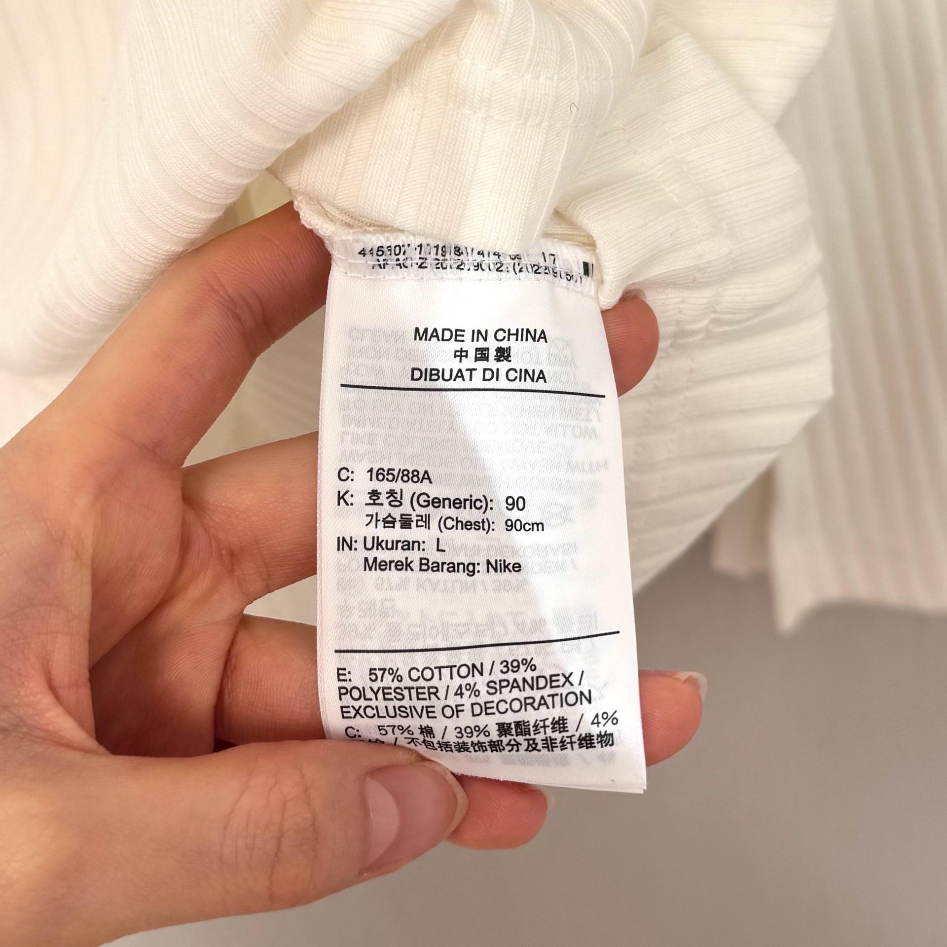 (L) 나이키 브이넥 골지 져지 티셔츠 4