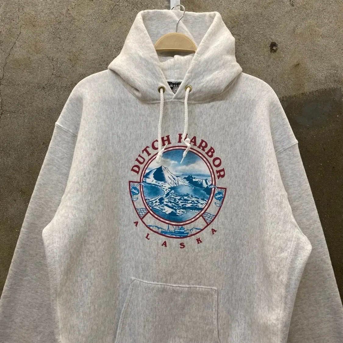 [20%세일] 새상품급 90s Made in USA 그레이베어 리버스위브 헤비코튼 후드 3