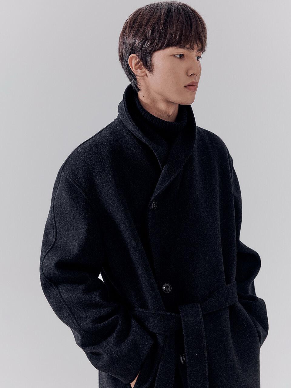 (L) 던스트 유니섹스 캐시미어 코트 3