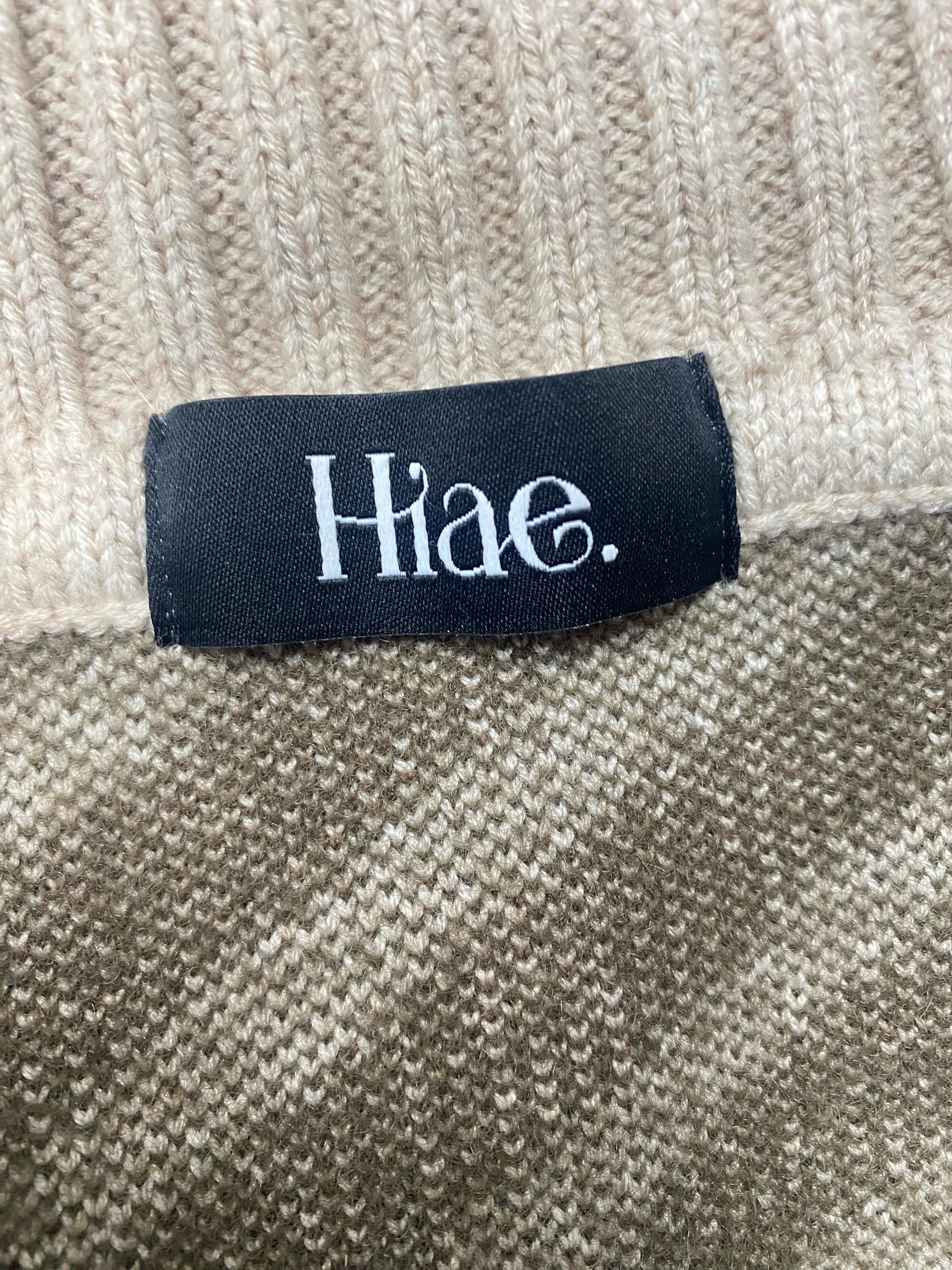 HIAE 하이넥 니트 가오리픽 집업 가디건 7