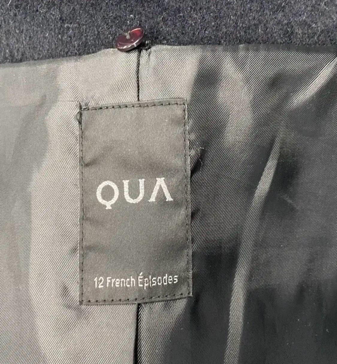 쿠아(QUA) 모직 토끼털 하프코트 7