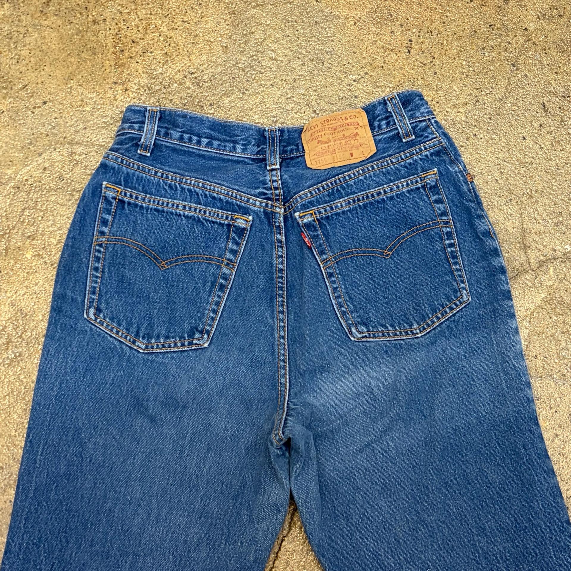 90s Made in USA 빈티지 리바이스 여성 배기핏 청바지 7