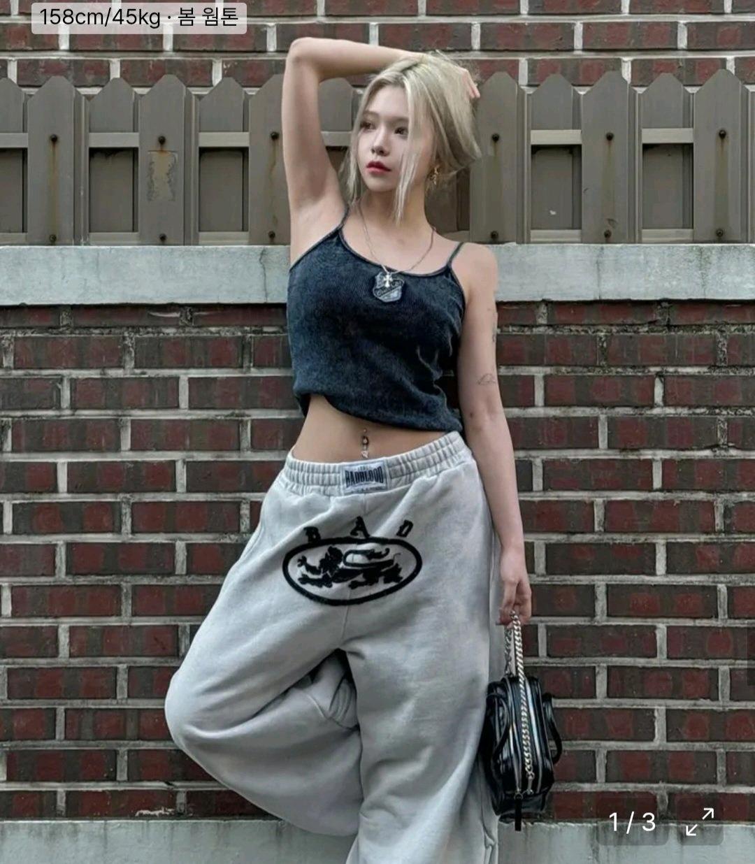 (새상품) 배드블러드 라이온패치 2way 커브드 조거팬츠 5