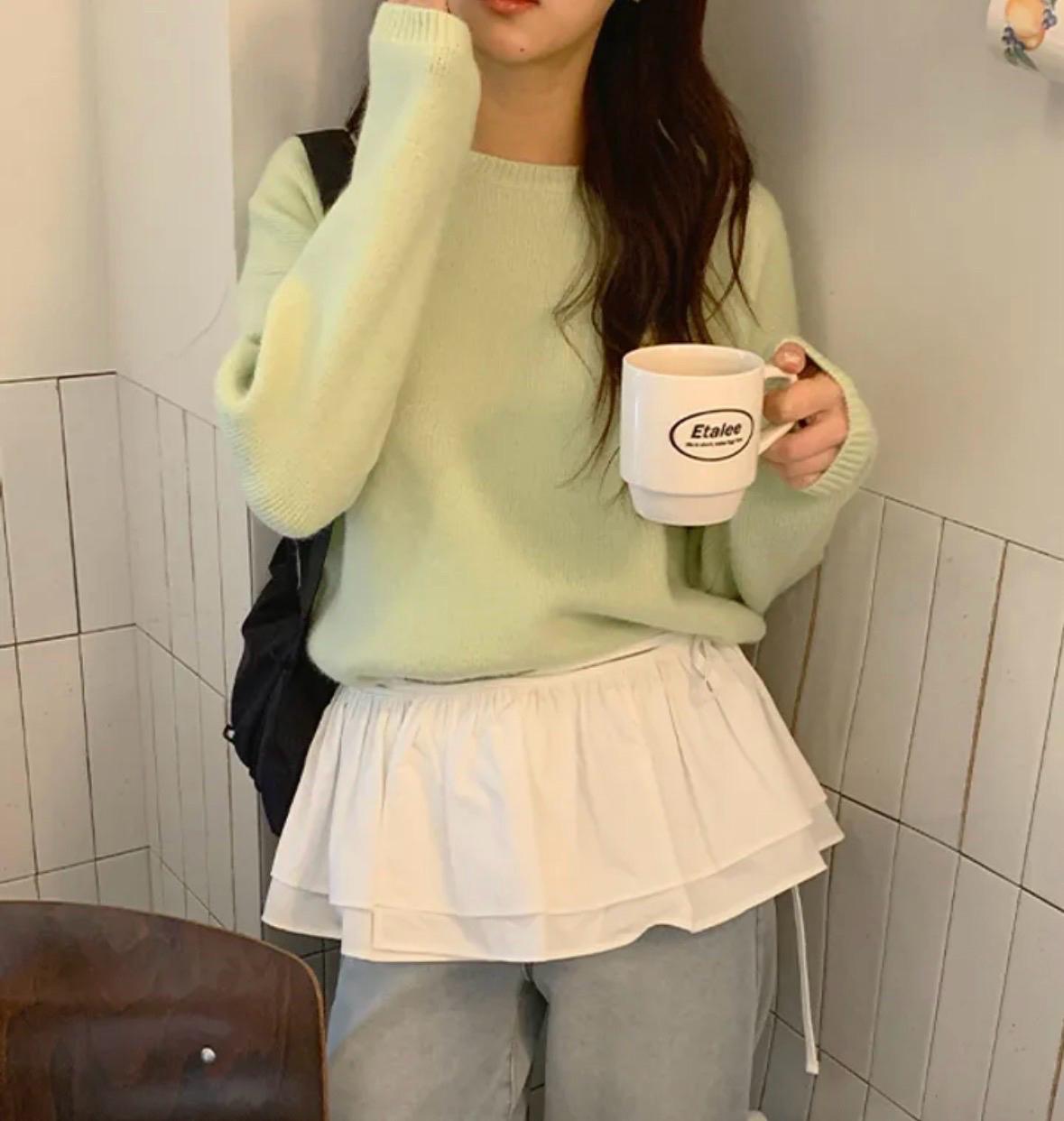 프릴 미니 랩스커트 2
