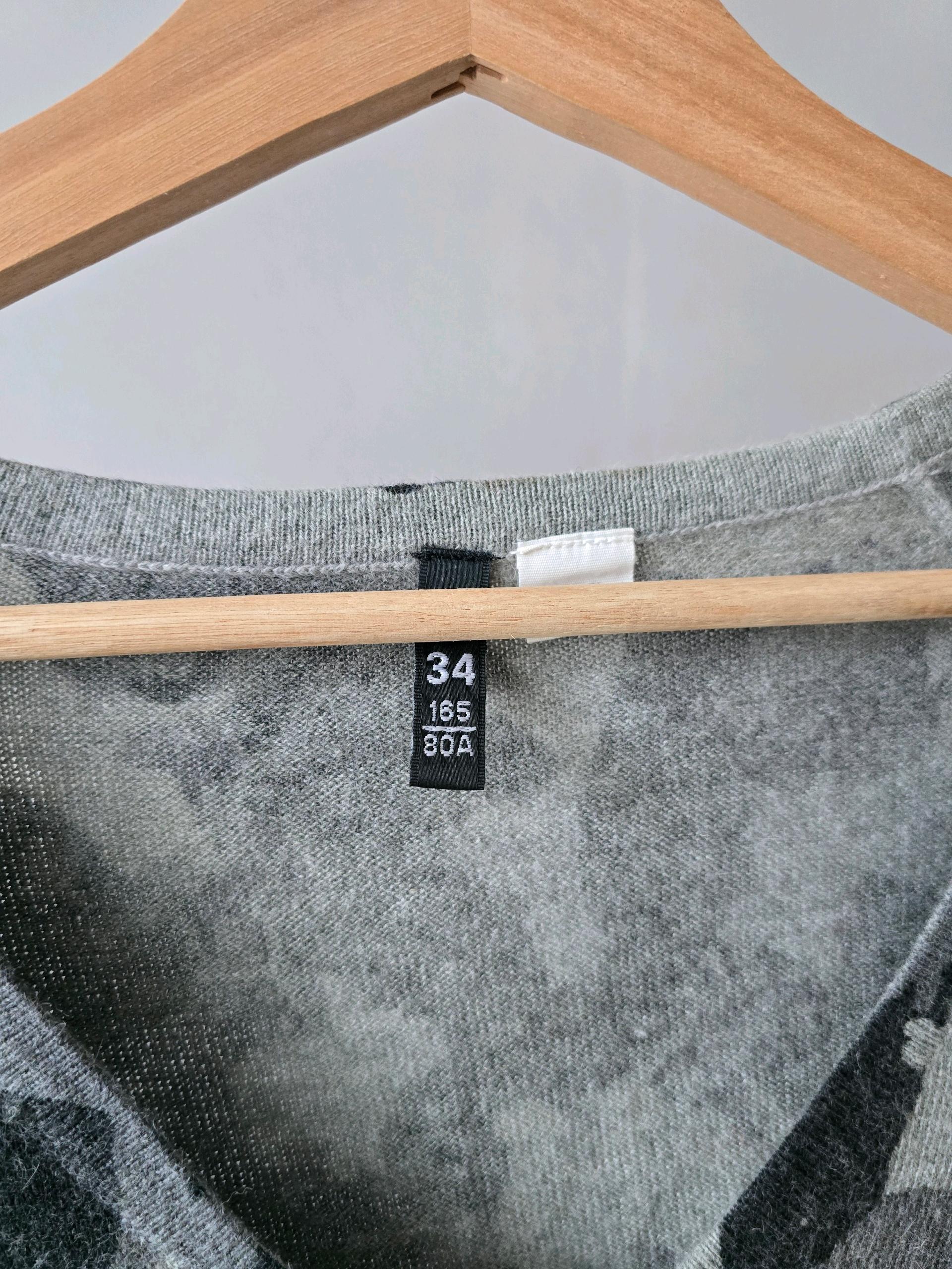 h&m 카모플라쥬 크롭 울 가디건 3