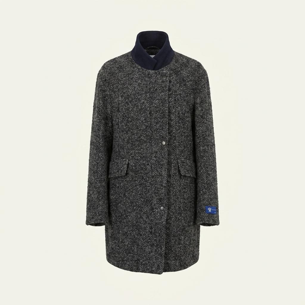 ENC 울60% 부클느낌 하프코트 1