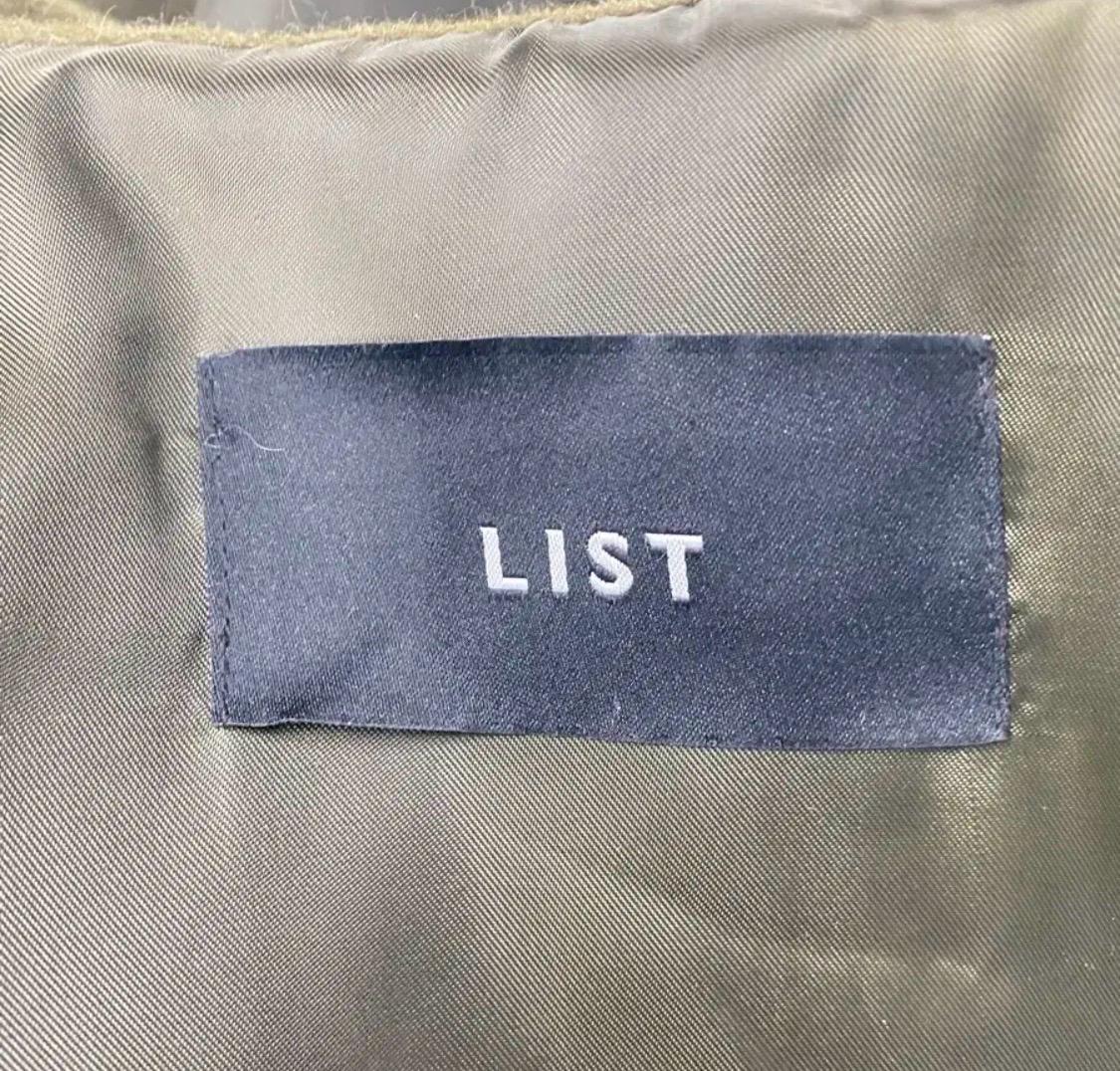 리스트LIST 모직 오버핏 코트 카키 8