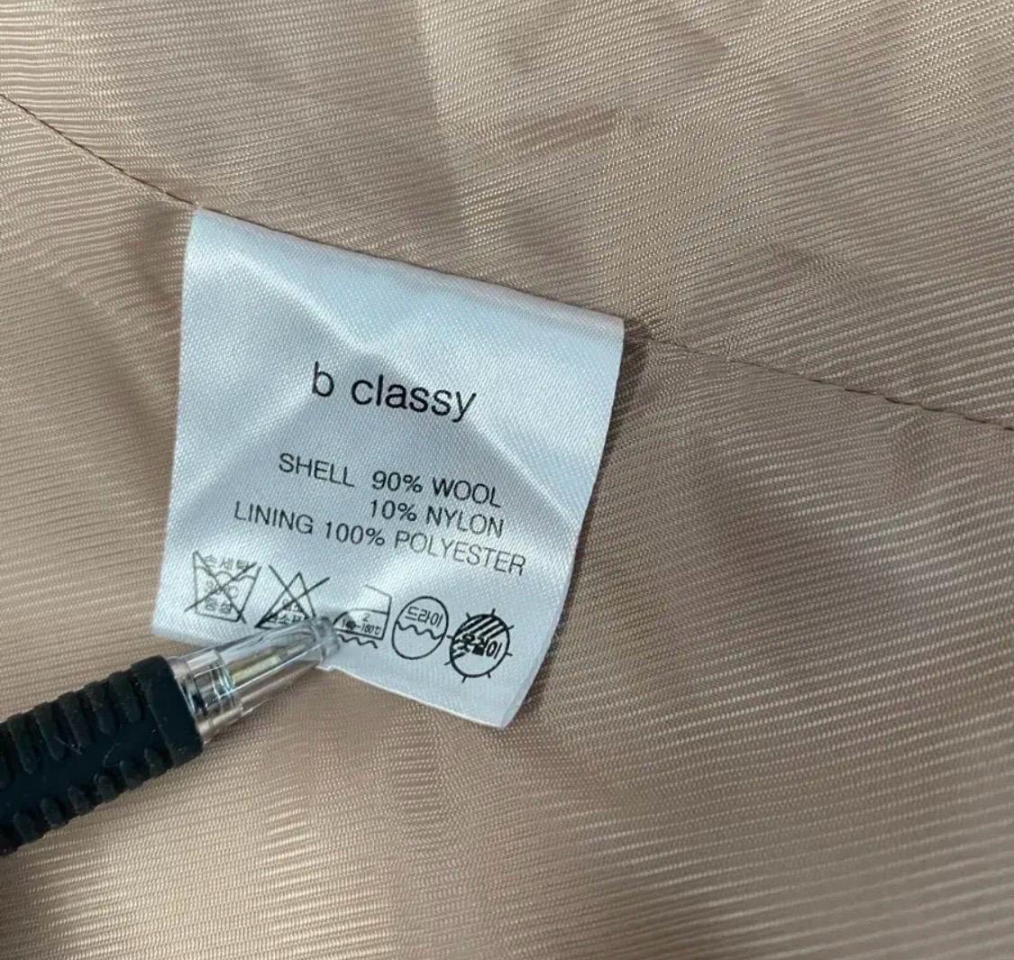 b classy 울90% 핸드메이드 롱 코트  9