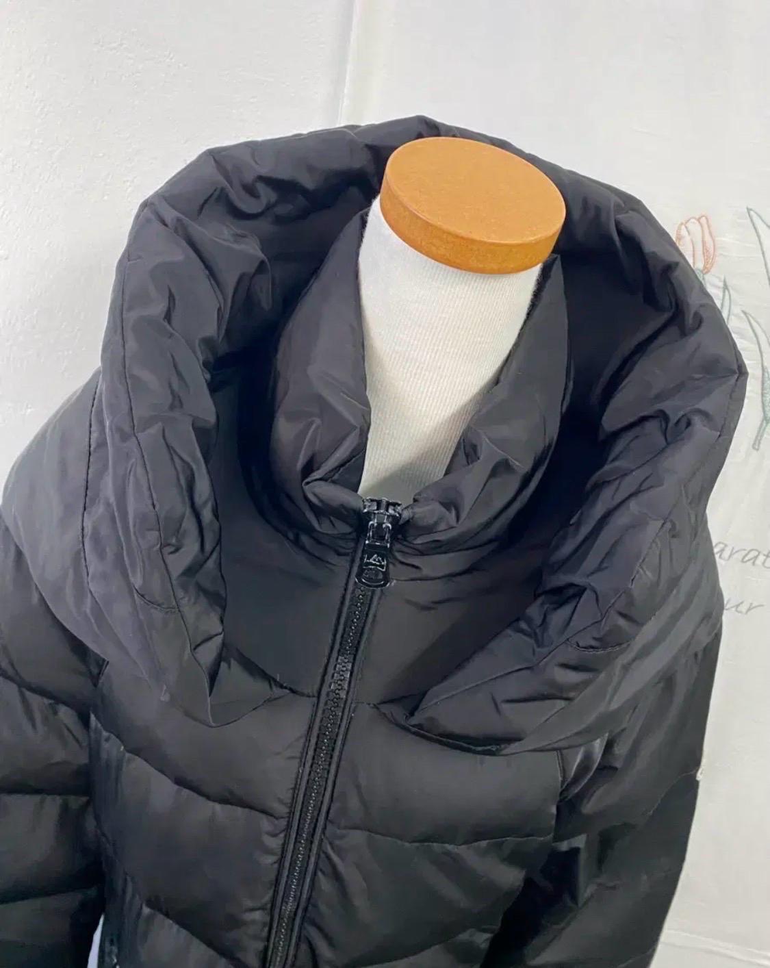 여성 고급 더블카라 오리털 롱 패딩 8
