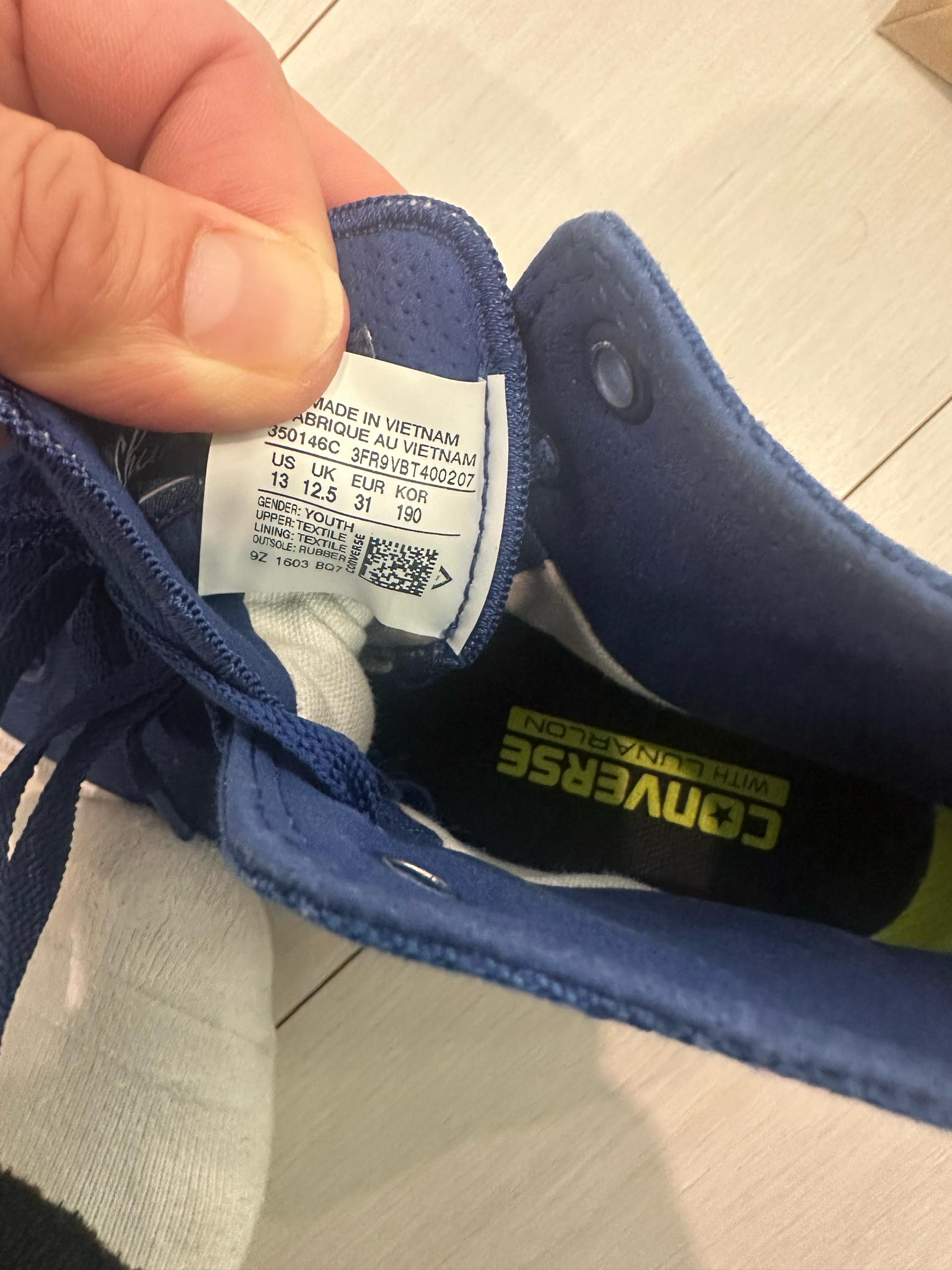 컨버스 척테일러 올스타 하이 블루 190mm 5