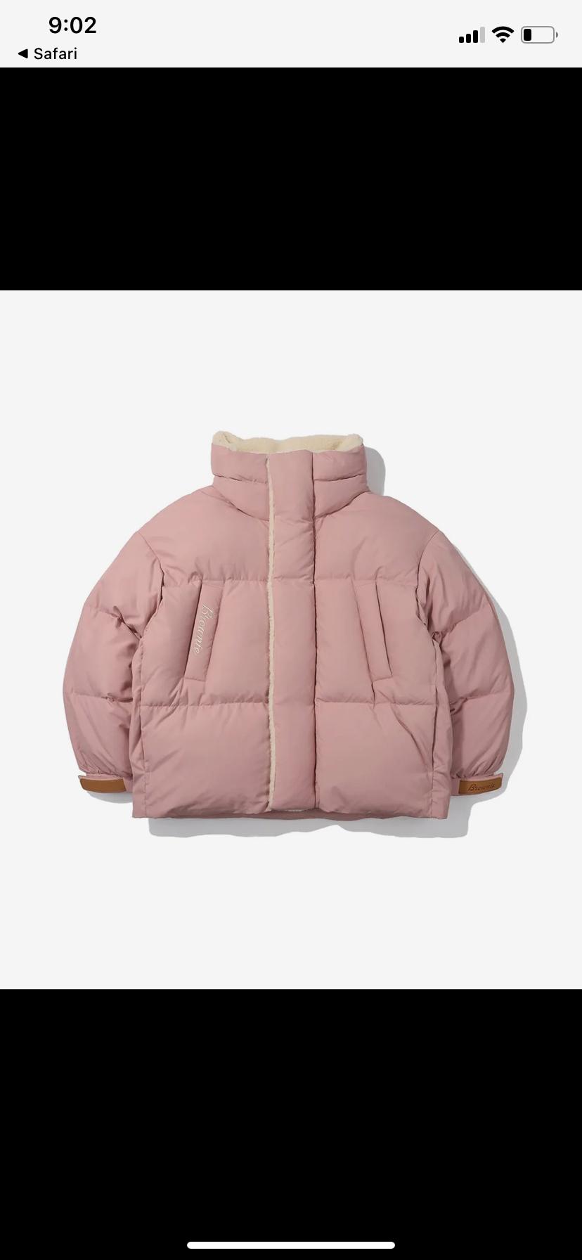 코닥 koddac 브라우니 숏 다운 자켓 PINK S 2